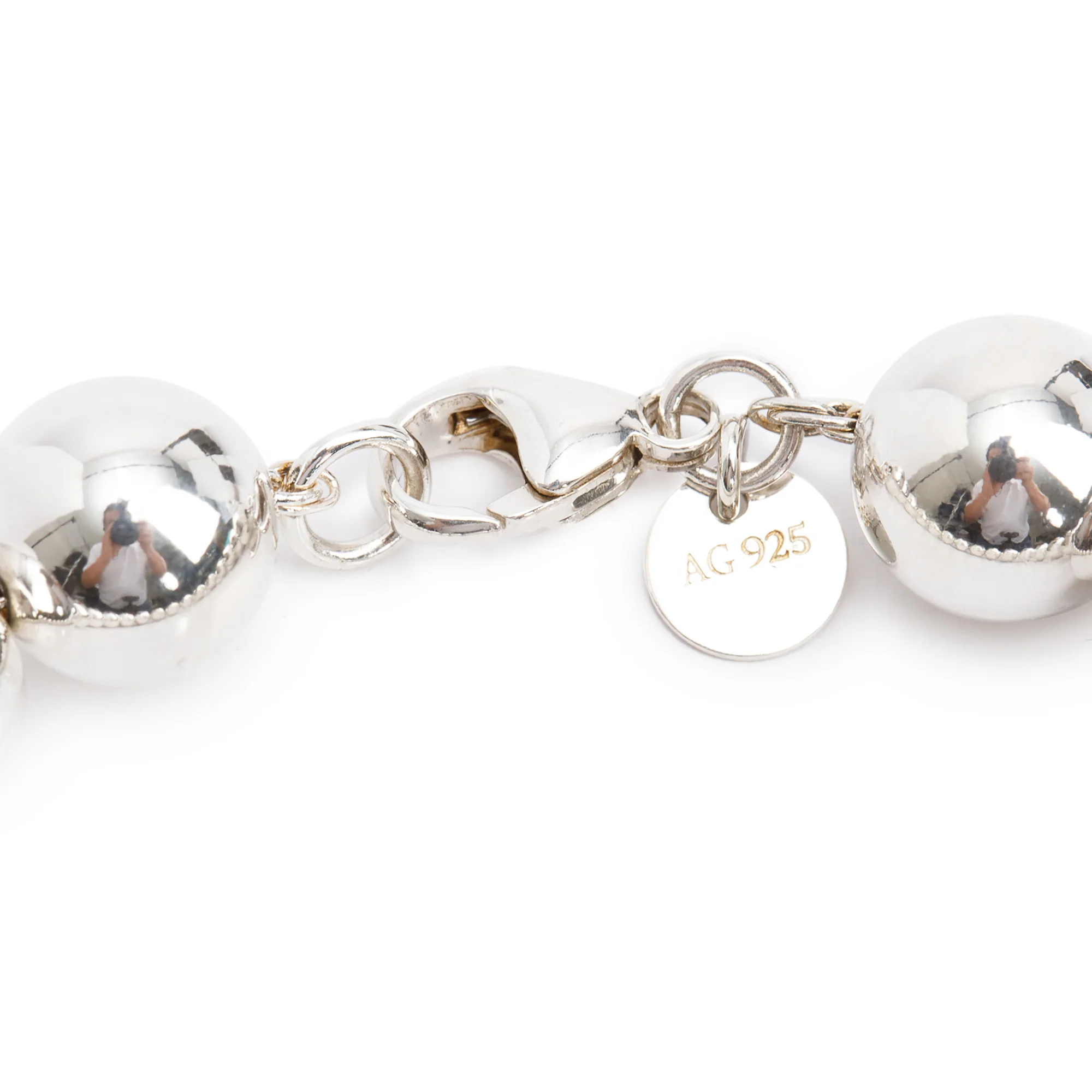 Tiffany & Co. Sterling Silver 10 MM HardWear Ball Bracelet - Image 2