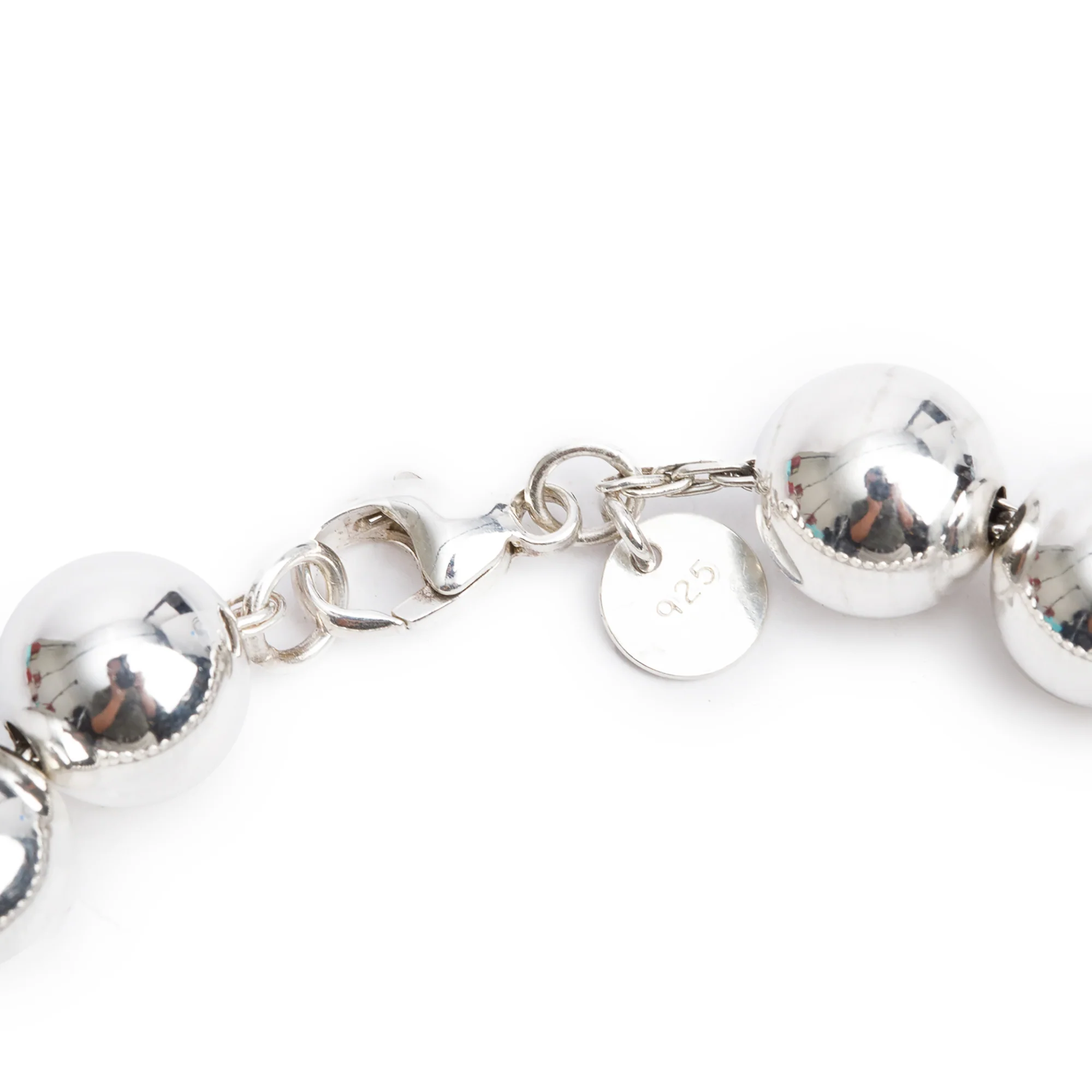 Tiffany & Co. Sterling Silver 10 MM HardWear Ball Bracelet - Image 2