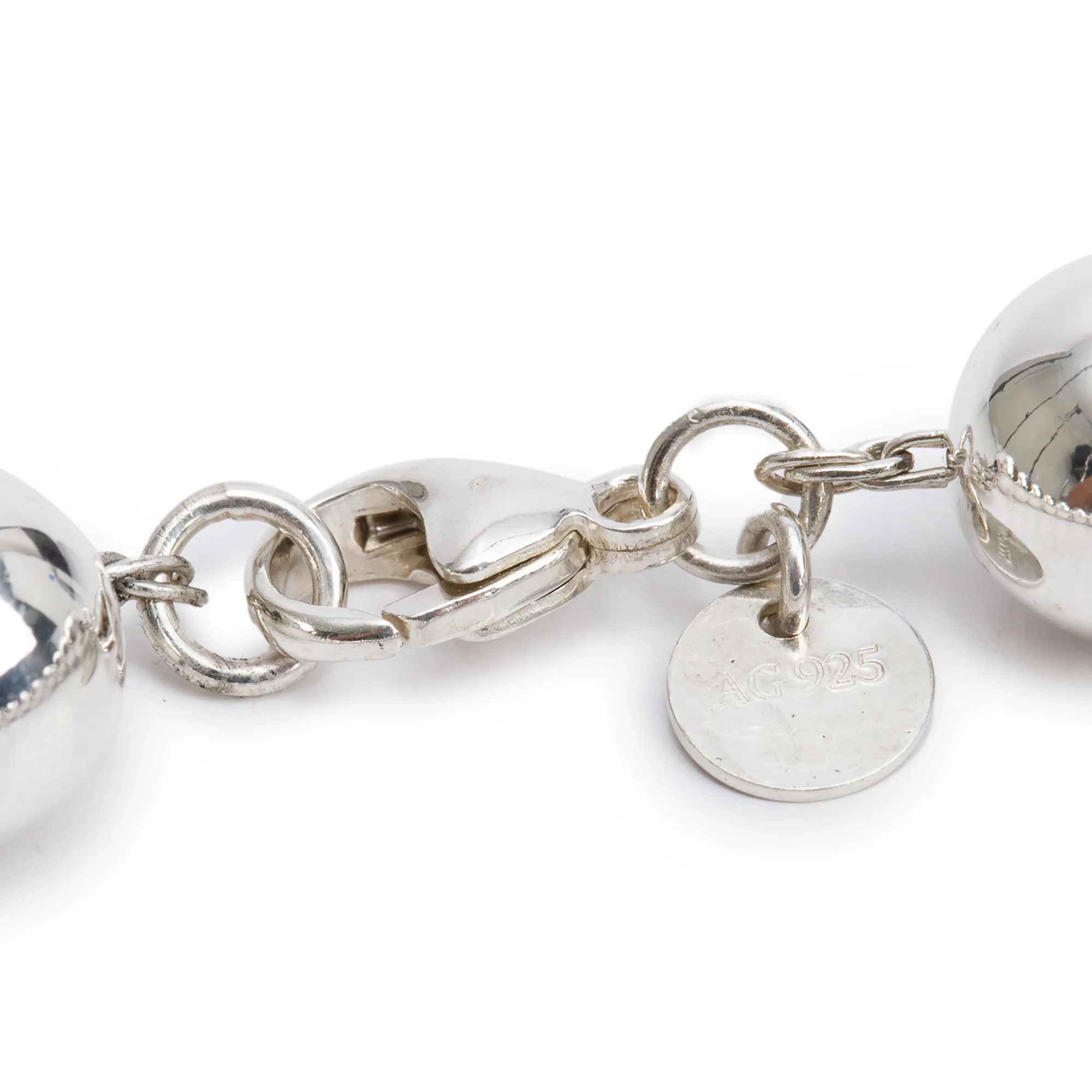 Tiffany & Co. Sterling Silver 10 MM HardWear Ball Bracelet - Image 2