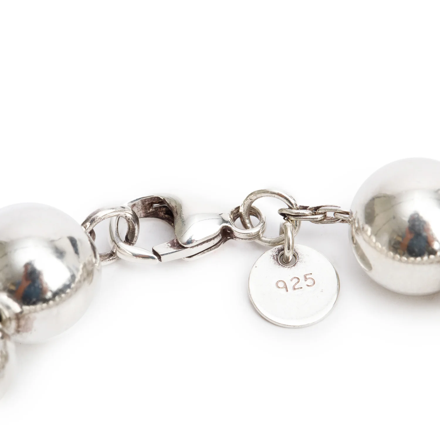 Tiffany & Co. Sterling Silver 10 MM HardWear Ball Bracelet - Image 2