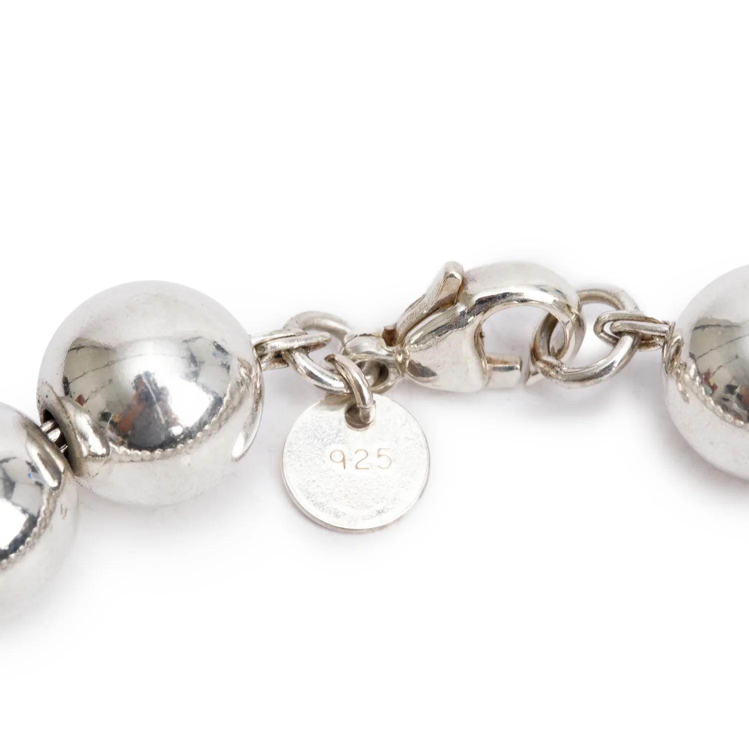 Tiffany & Co. Sterling Silver 10 MM HardWear Ball Bracelet - Image 2