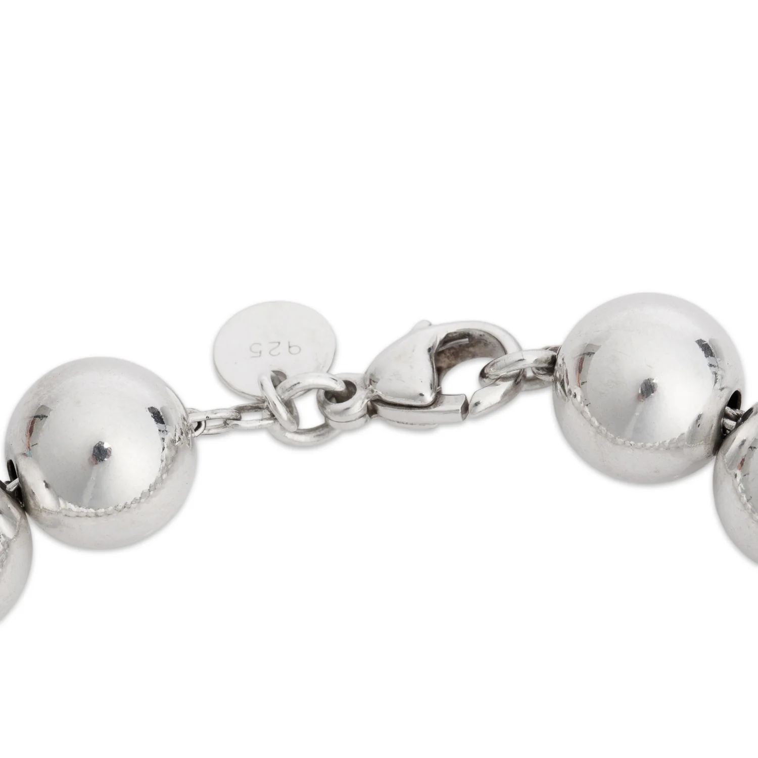 Tiffany & Co. Sterling Silver 10 MM HardWear Ball Bracelet - Image 2