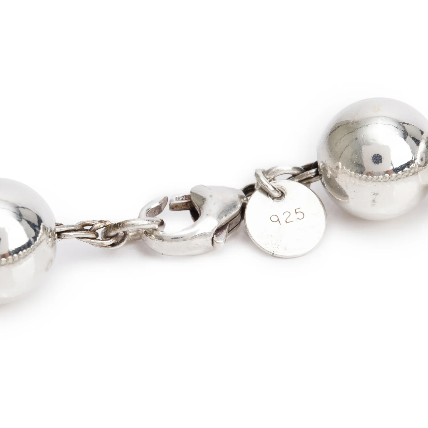 Tiffany & Co. Sterling Silver 10 MM HardWear Ball Bracelet - Image 2