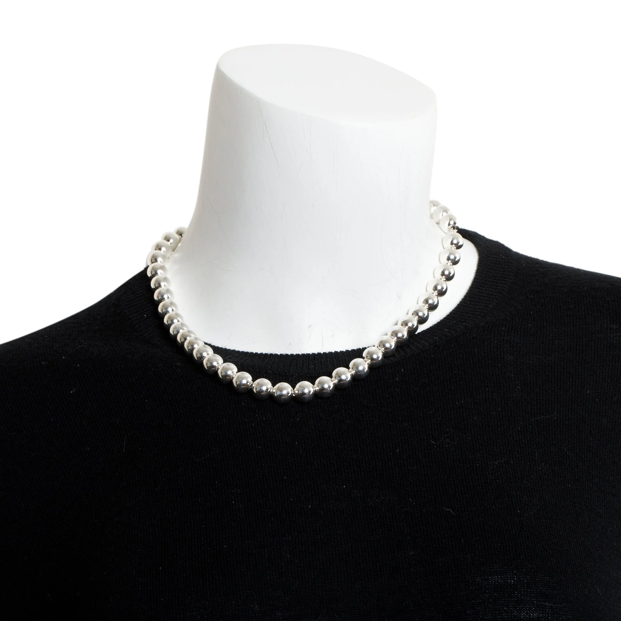 Tiffany & Co. Sterling Silver 10 MM HardWear Ball Necklace - Image 2