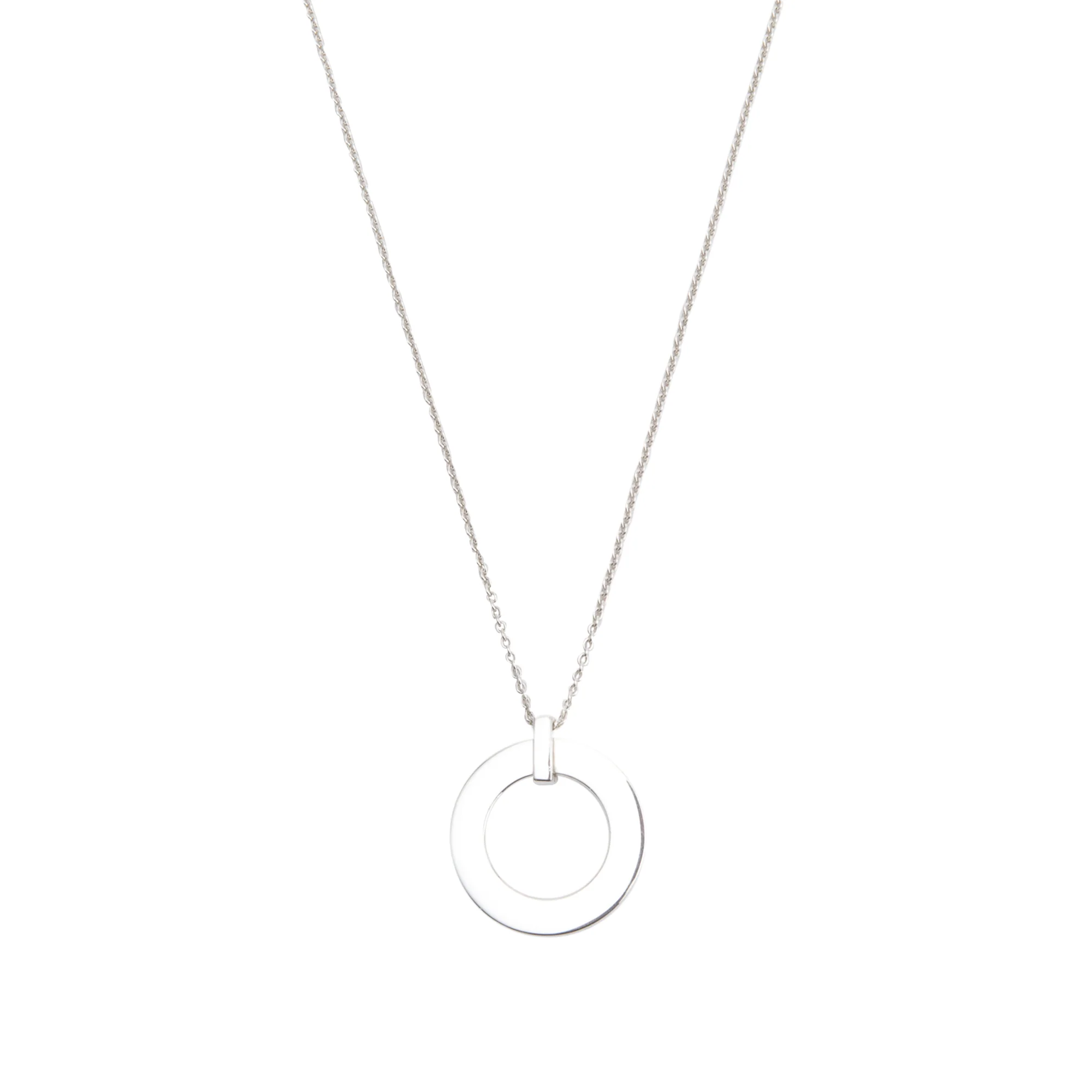 Tiffany & Co. Sterling Silver 1837 Circle Pendant Necklace - Image 5