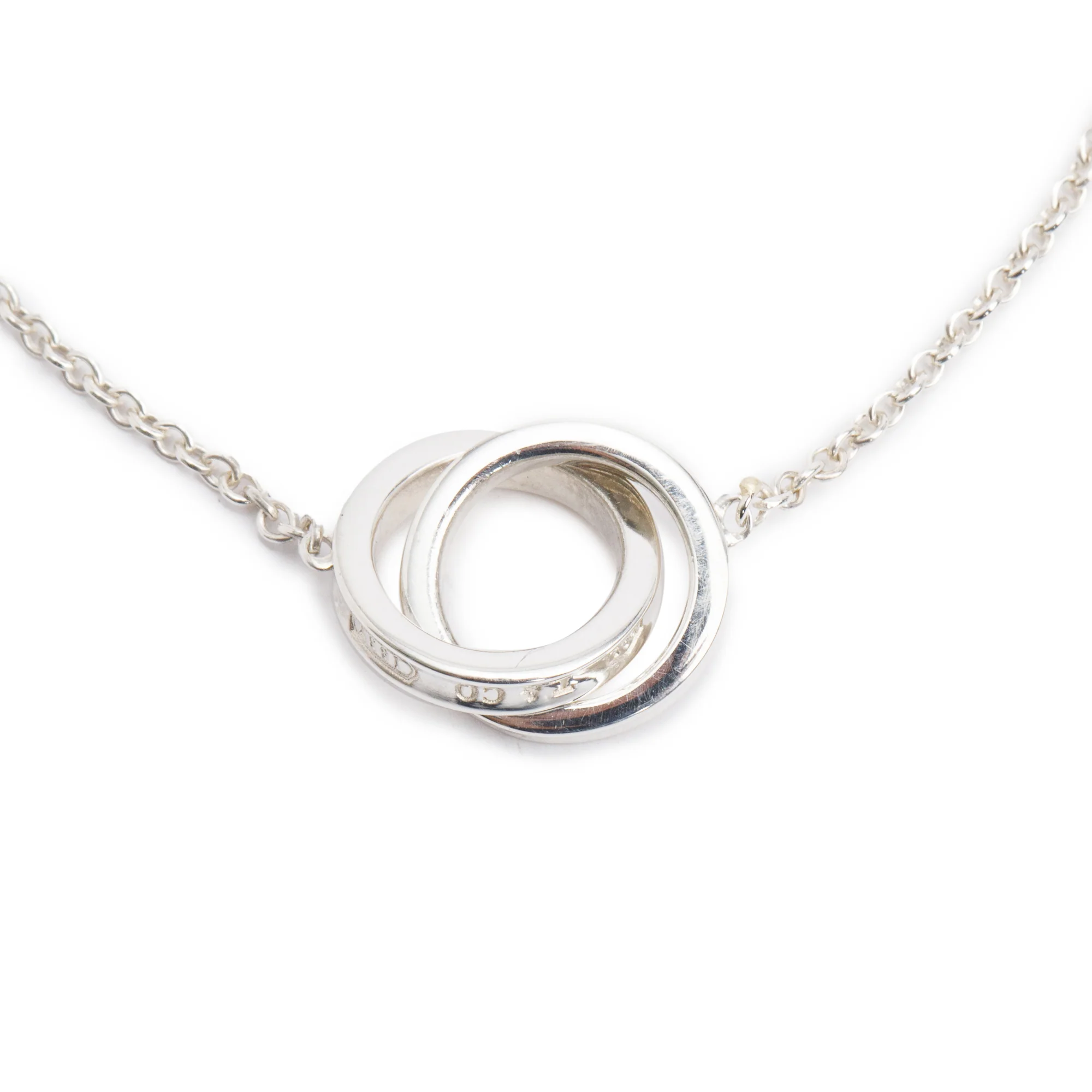 Tiffany & Co. Sterling Silver 1837 Interlocking Circles Chain Bracelet - Image 3