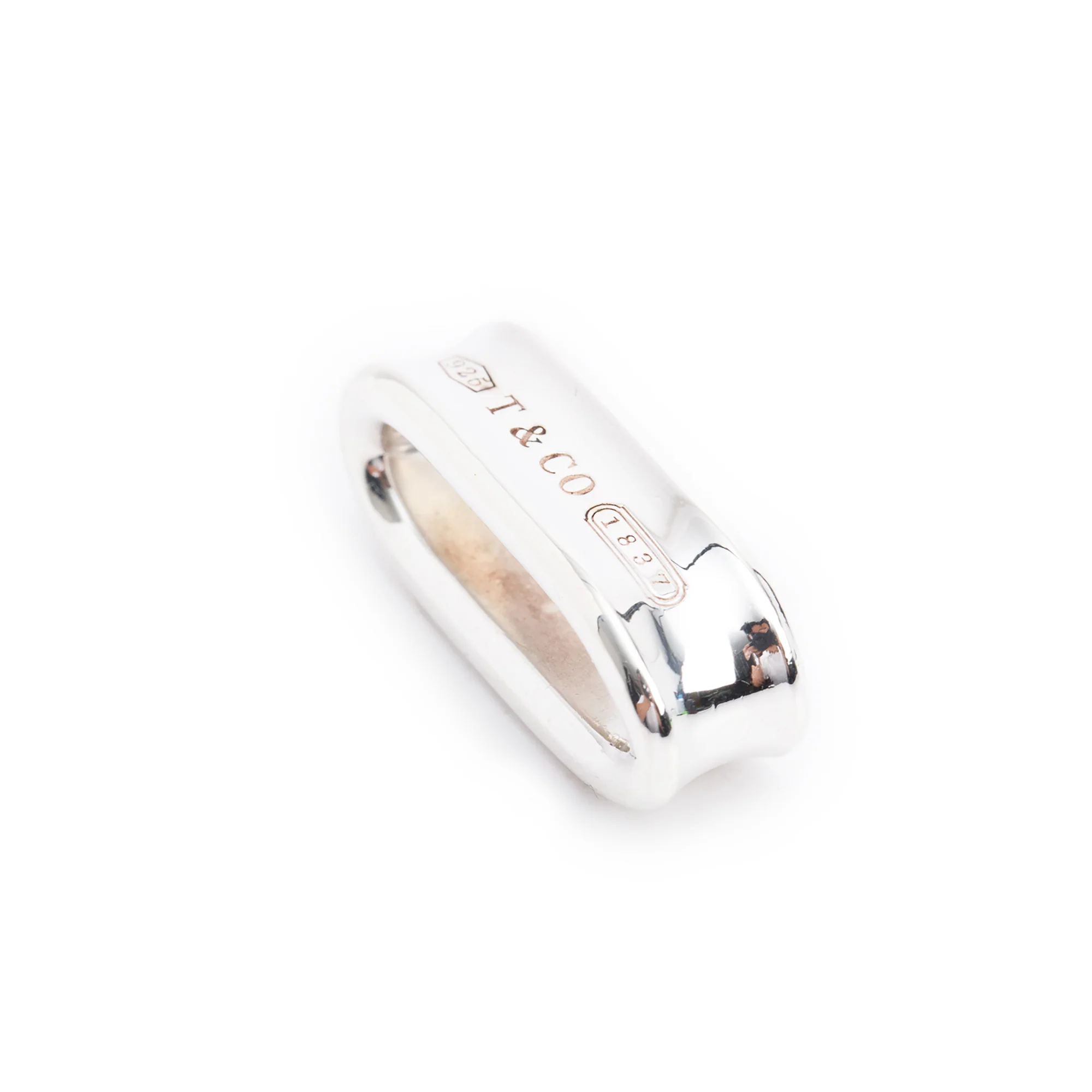 Tiffany & Co. Sterling Silver 1837 Oval Pendant - Image 2