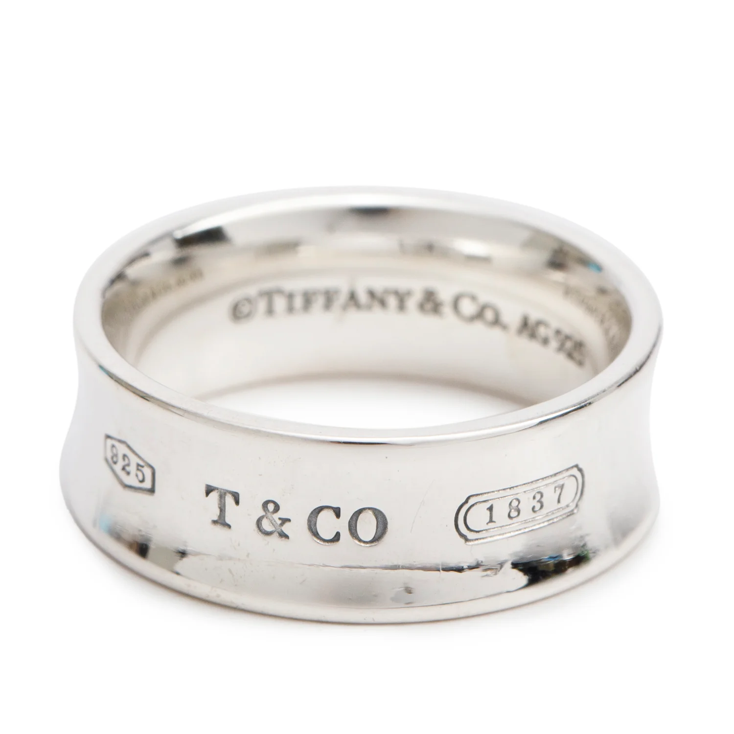 Tiffany & Co. Sterling Silver 1837 Ring, Size 6