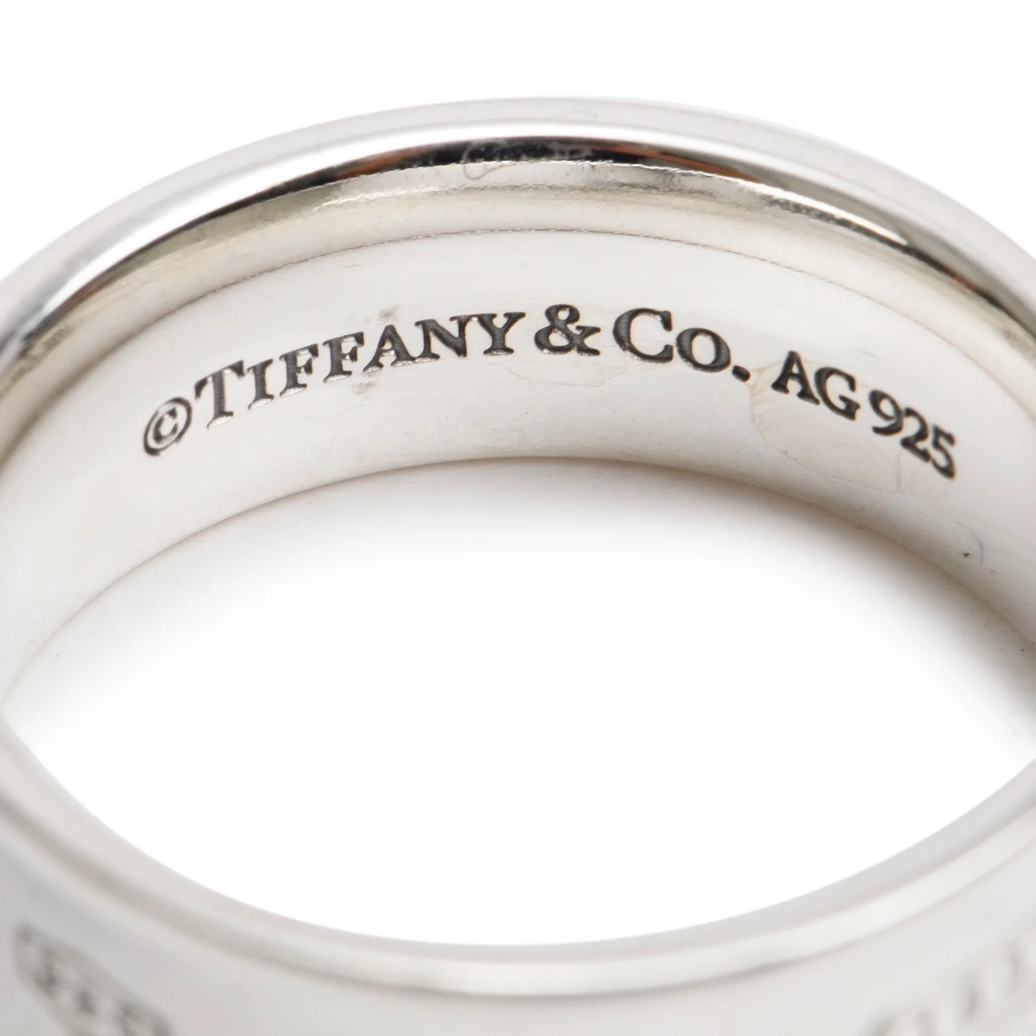 Tiffany & Co. Sterling Silver 1837 Ring, Size 6 - Image 2