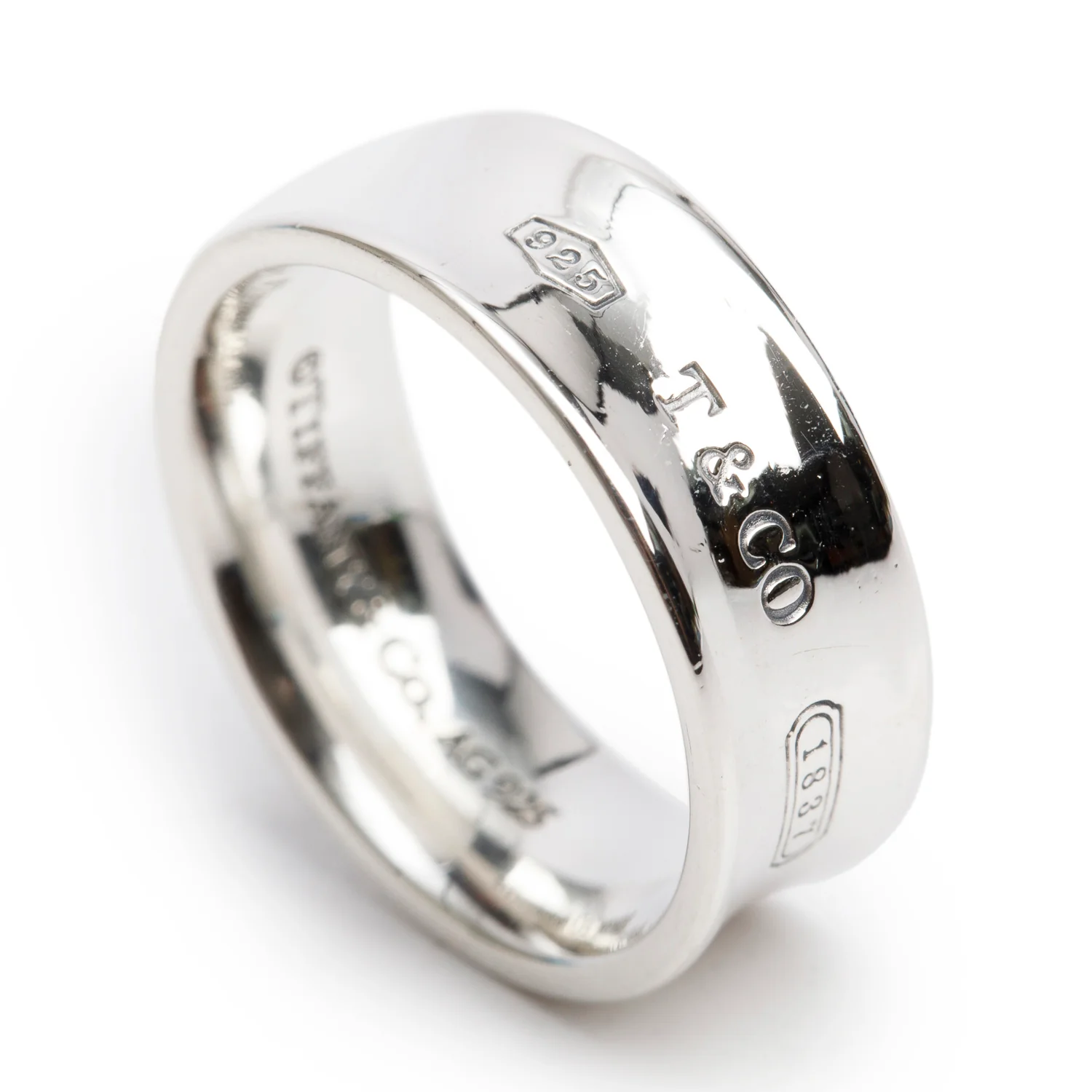 Tiffany & Co. Sterling Silver 1837 Ring, Size 6 - Image 3