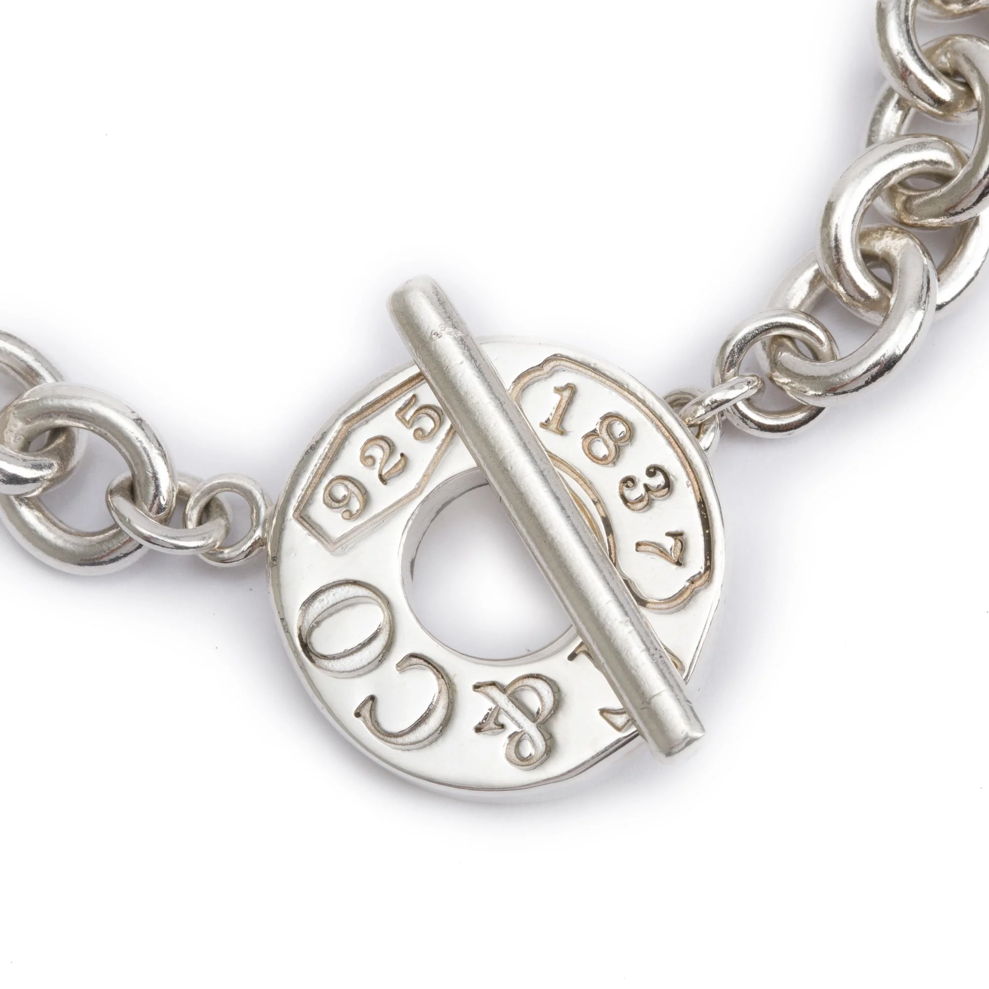 Tiffany & Co. Sterling Silver 1837 Toggle Bracelet - Image 2