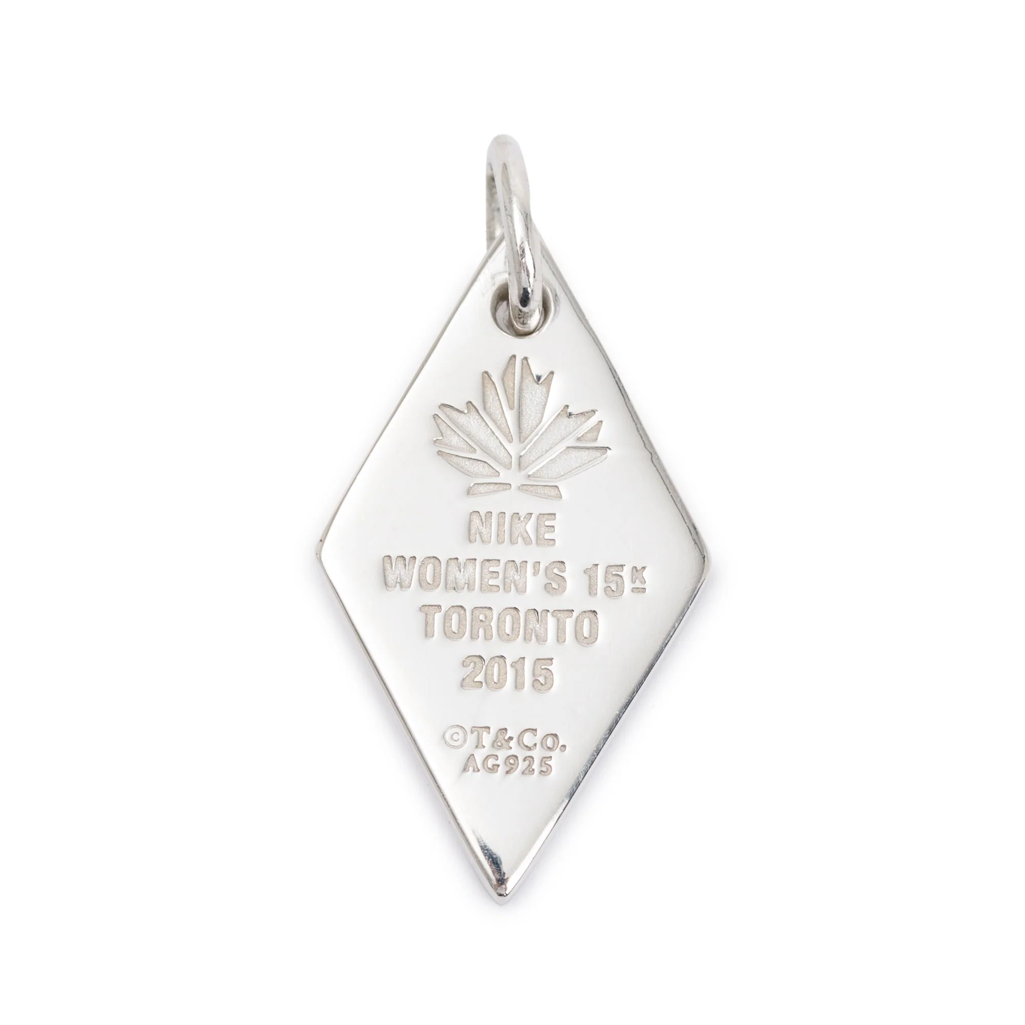 Tiffany & Co. Sterling Silver 2015 Nike Women's Marathon Charm Pendant