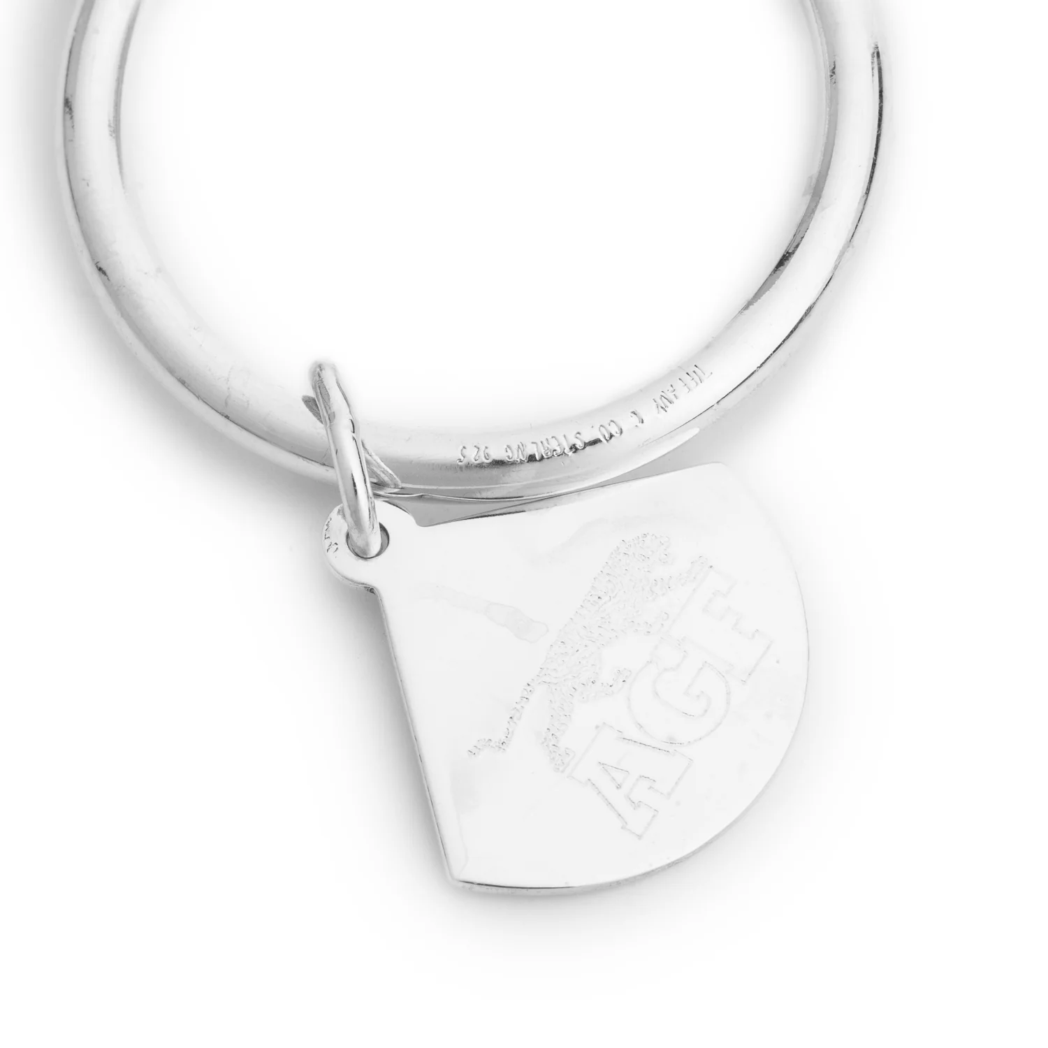 Tiffany & Co. Sterling Silver Baseball Ball Key Ring - Image 2