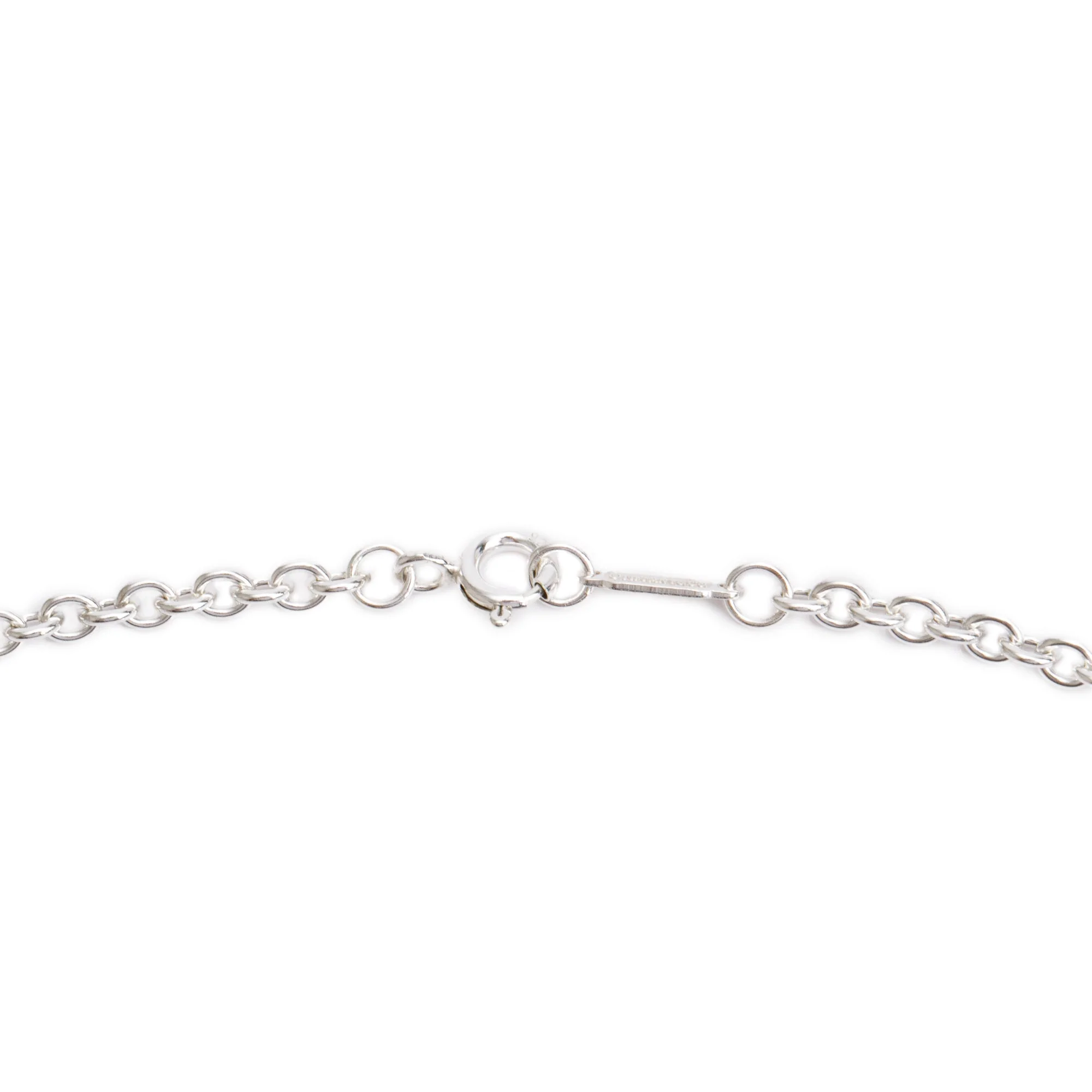 Tiffany & Co. Sterling Silver Diamond Large Daisy Key Pendant Necklace - Image 4