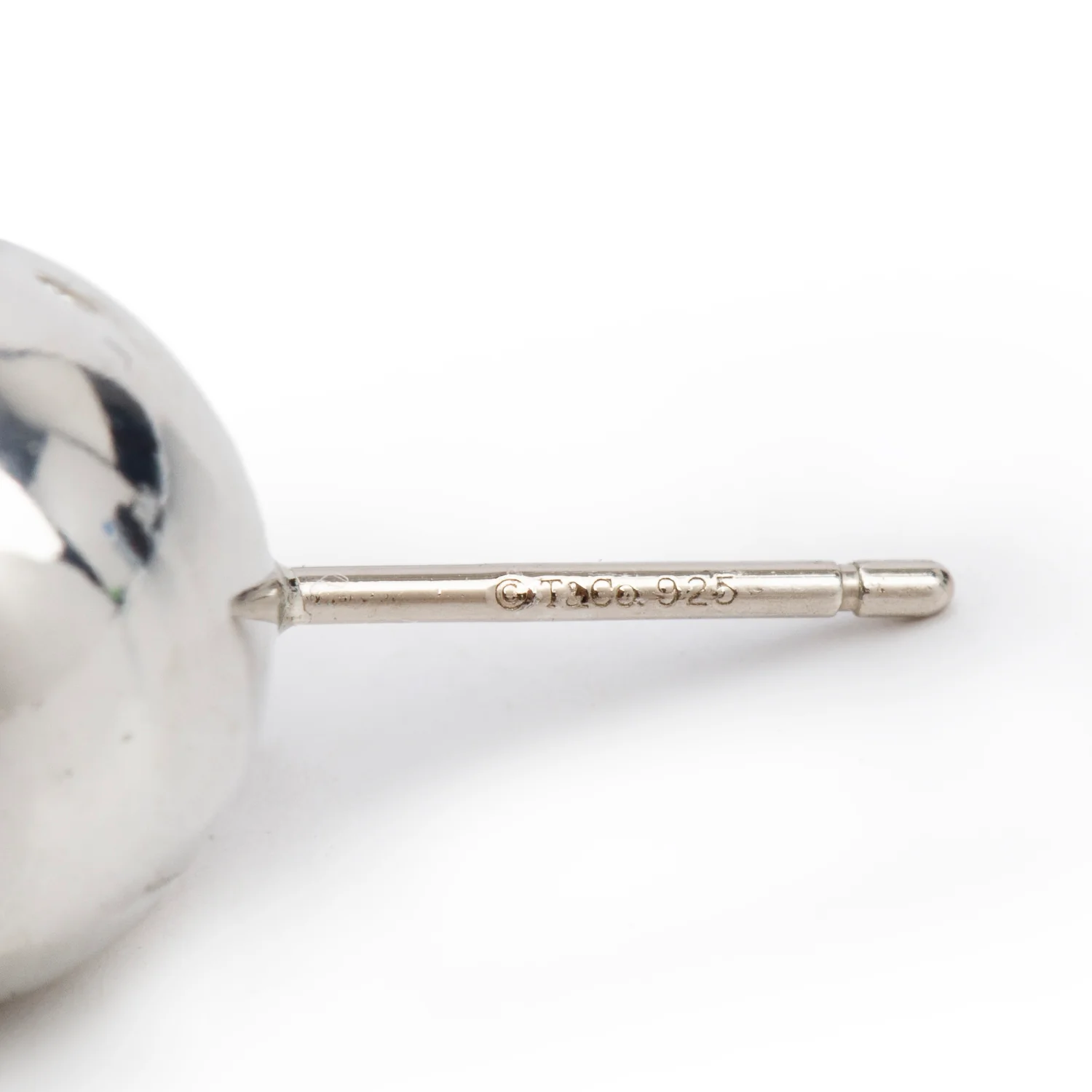 Tiffany & Co. Sterling Silver HardWear 10 MM Ball Earrings - Image 3