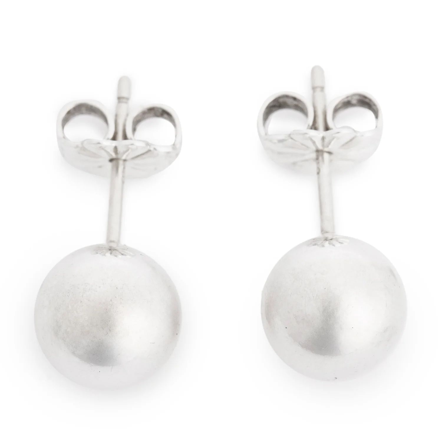 Tiffany & Co. Sterling Silver HardWear 8 MM Ball Earrings - Image 2