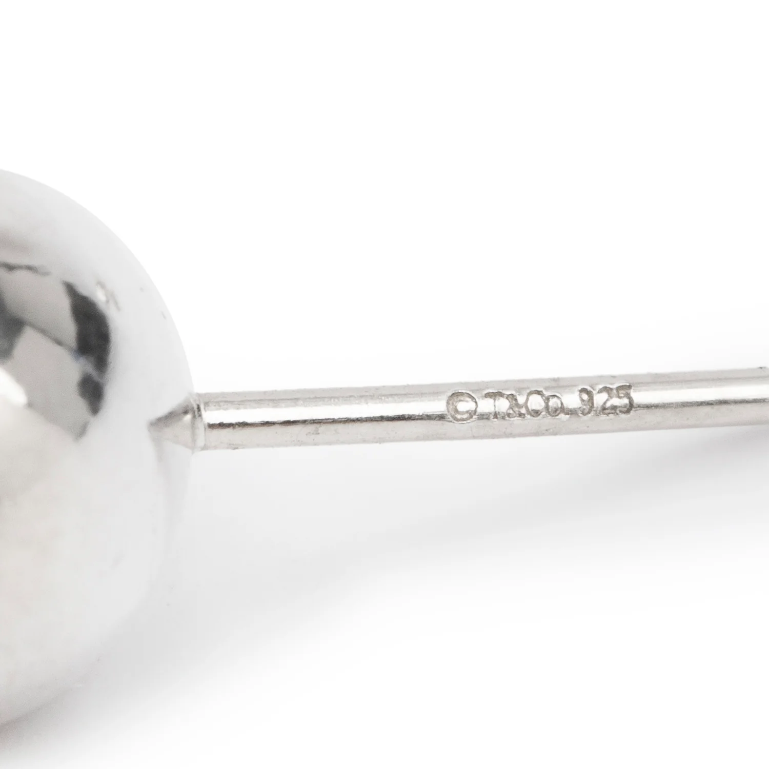 Tiffany & Co. Sterling Silver HardWear 8 MM Ball Earrings - Image 3