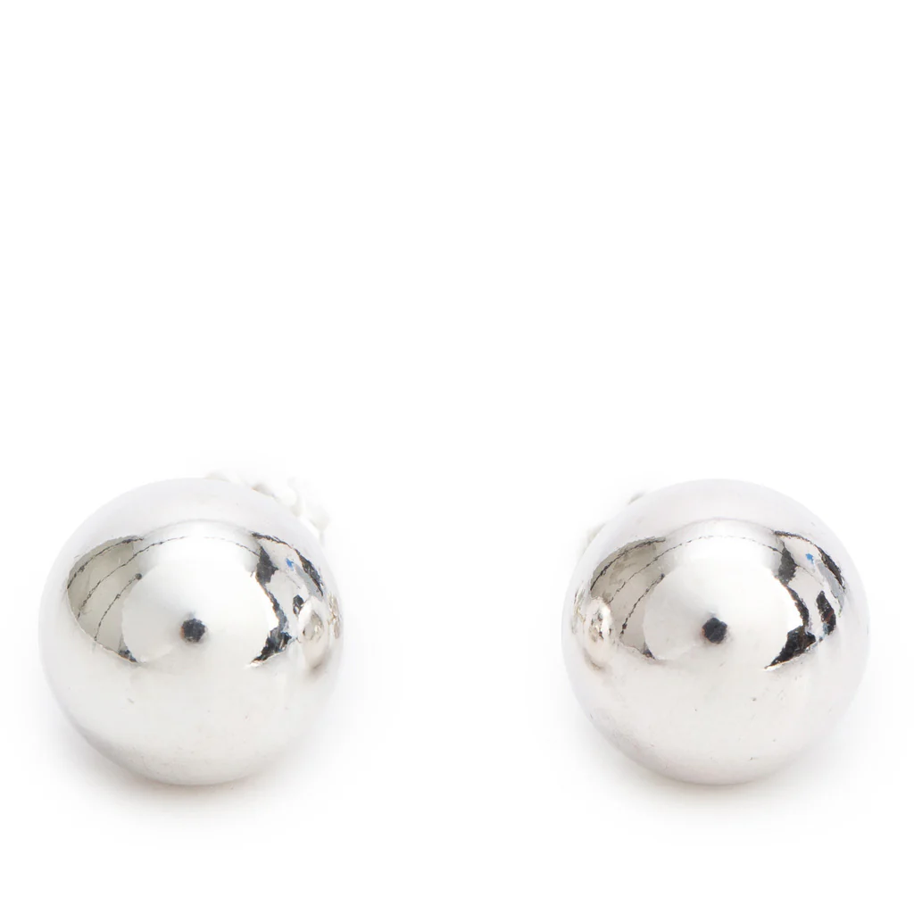 Tiffany & Co. Sterling Silver HardWear 8 MM Ball Earrings