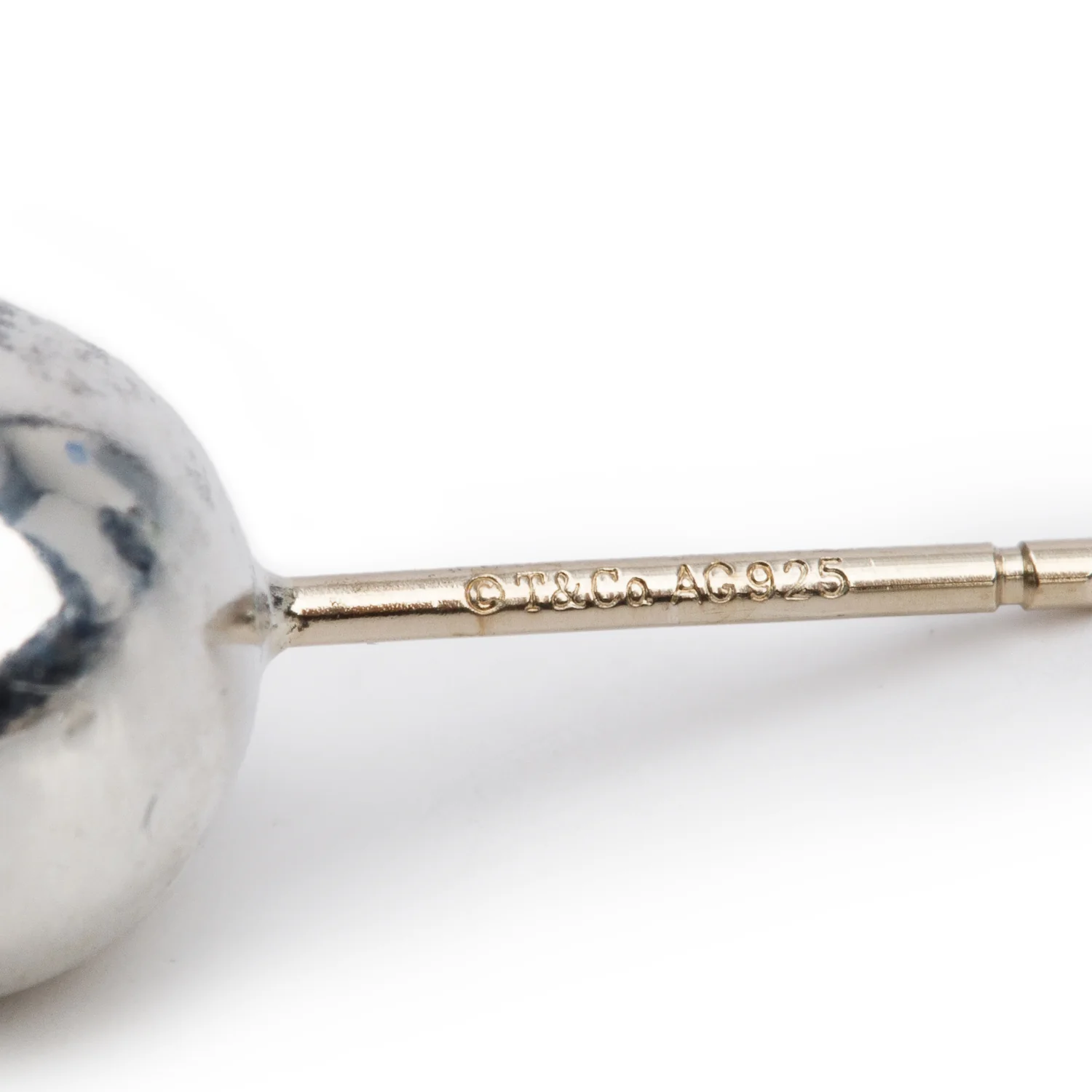 Tiffany & Co. Sterling Silver HardWear 8 MM Ball Earrings - Image 3