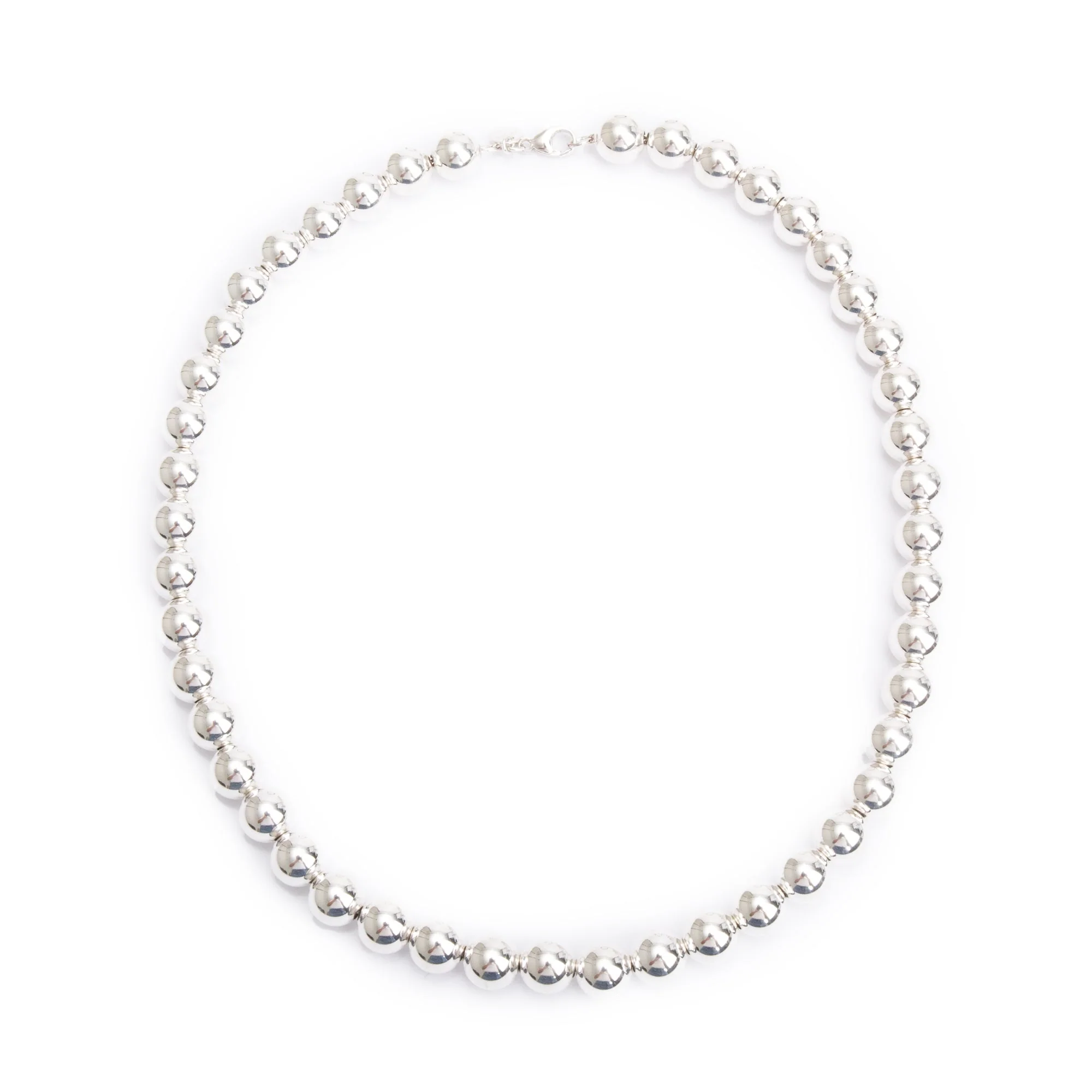 Tiffany & Co. Sterling Silver HardWear Ball Necklace