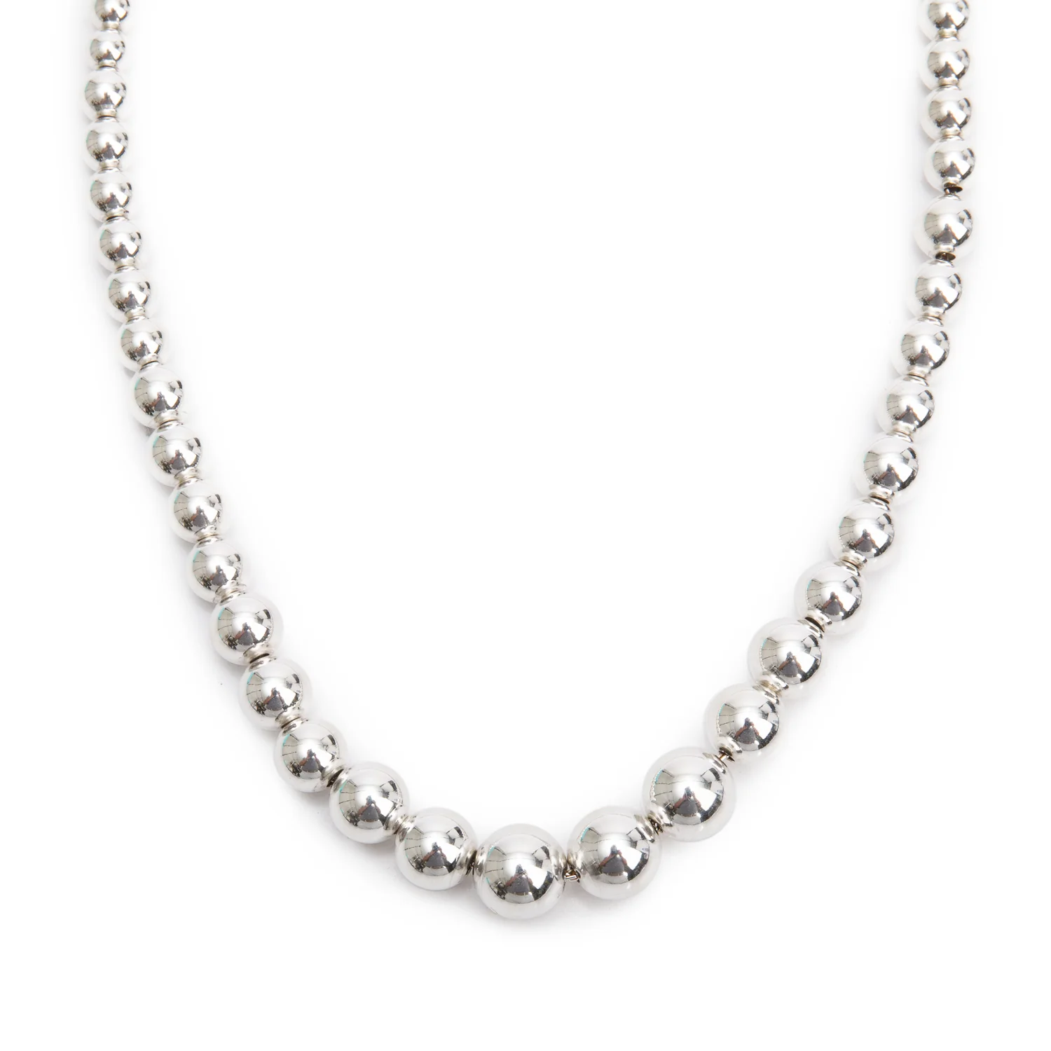 Tiffany & Co. Sterling Silver HardWear Graduated Ball Necklace