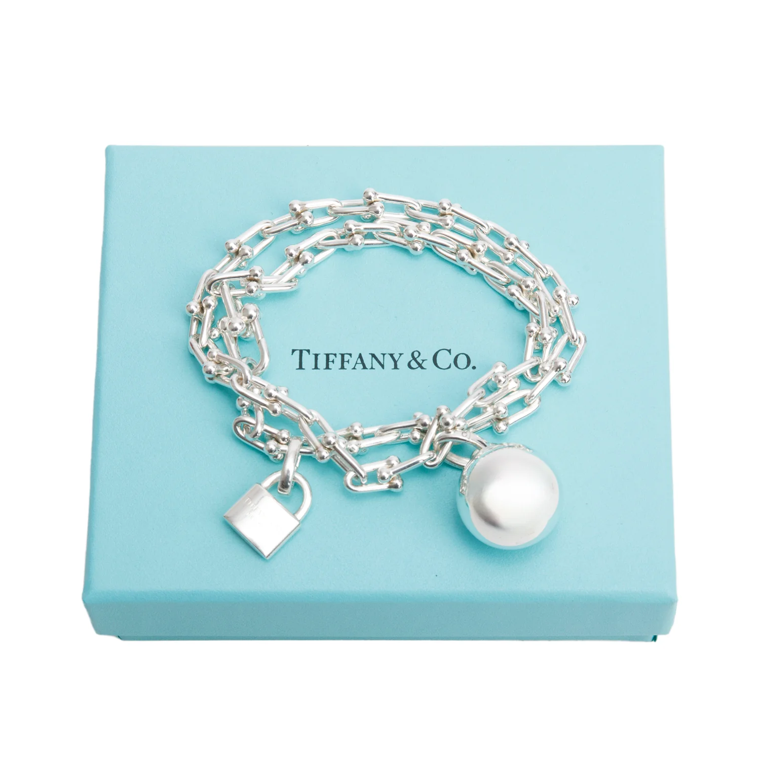 Tiffany & Co. Sterling Silver HardWear Small Wrap Bracelet w/ Box - Image 2