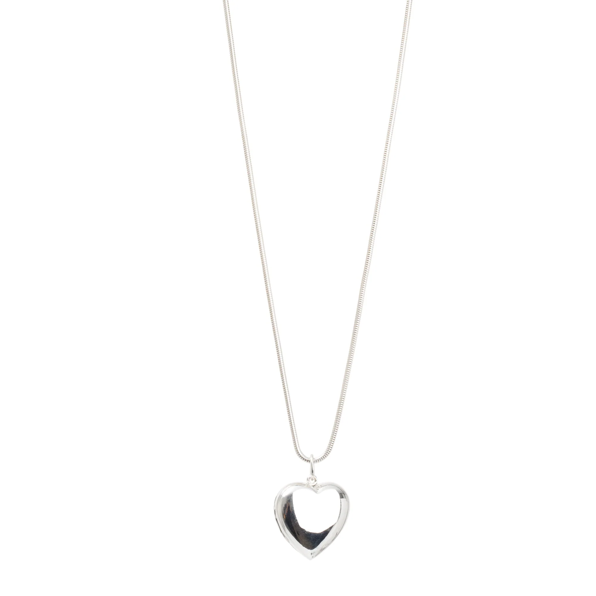 Tiffany & Co. Sterling Silver Heart Locket Pendant Necklace - Image 5