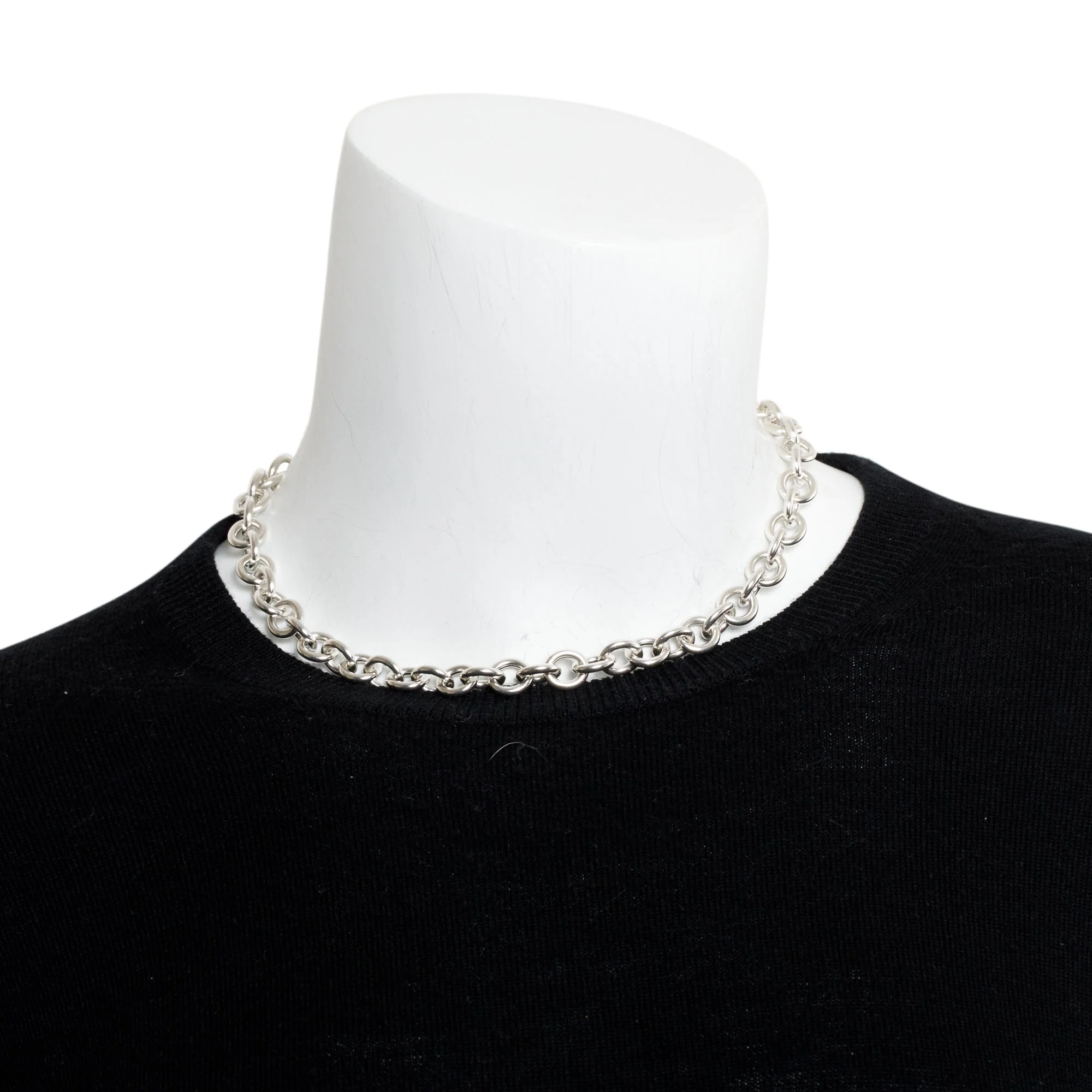 Tiffany & Co. Sterling Silver Heart Tag Necklace with Toggle Clasp - Image 2