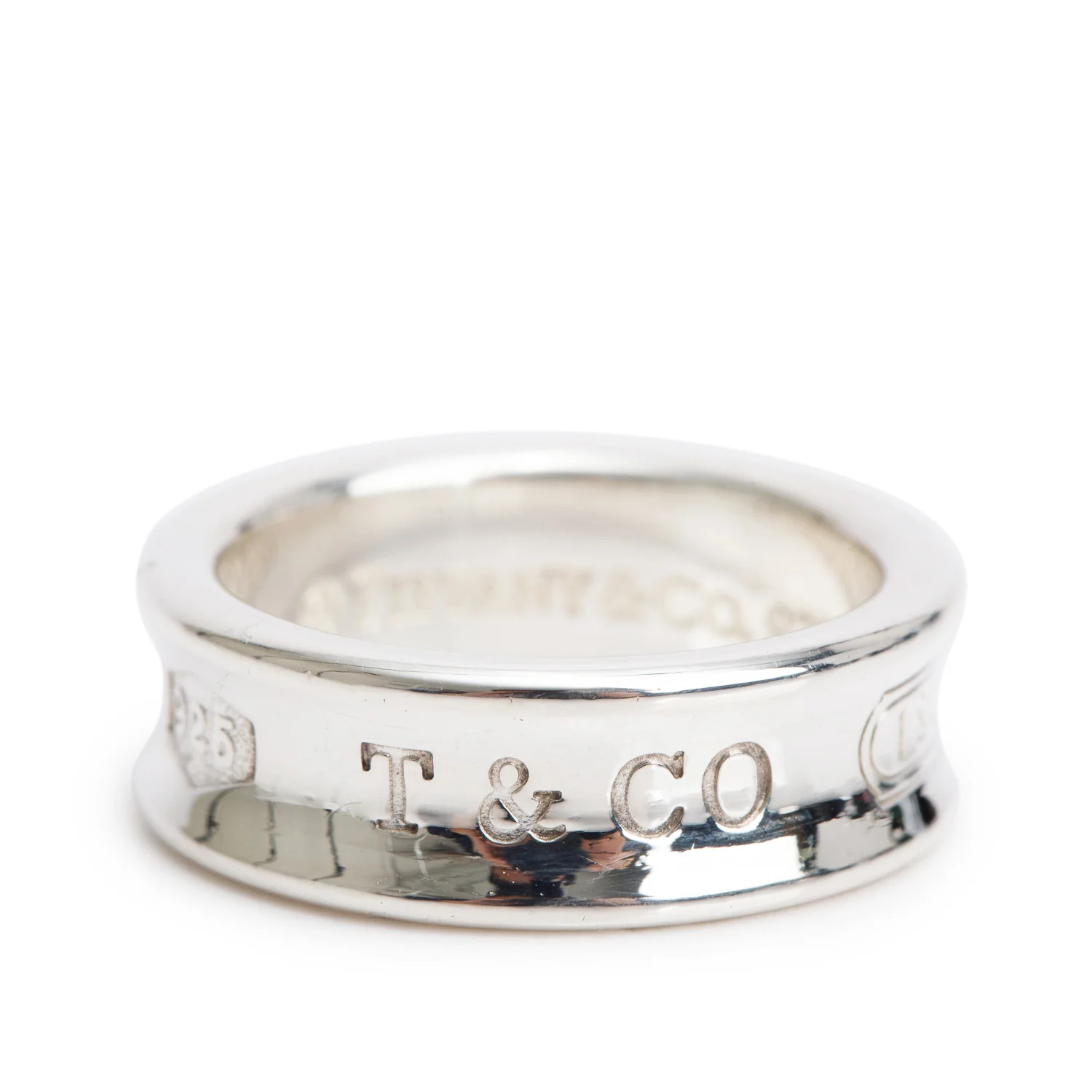 Tiffany & Co. Sterling Silver Medium 1837 Ring, Size 6