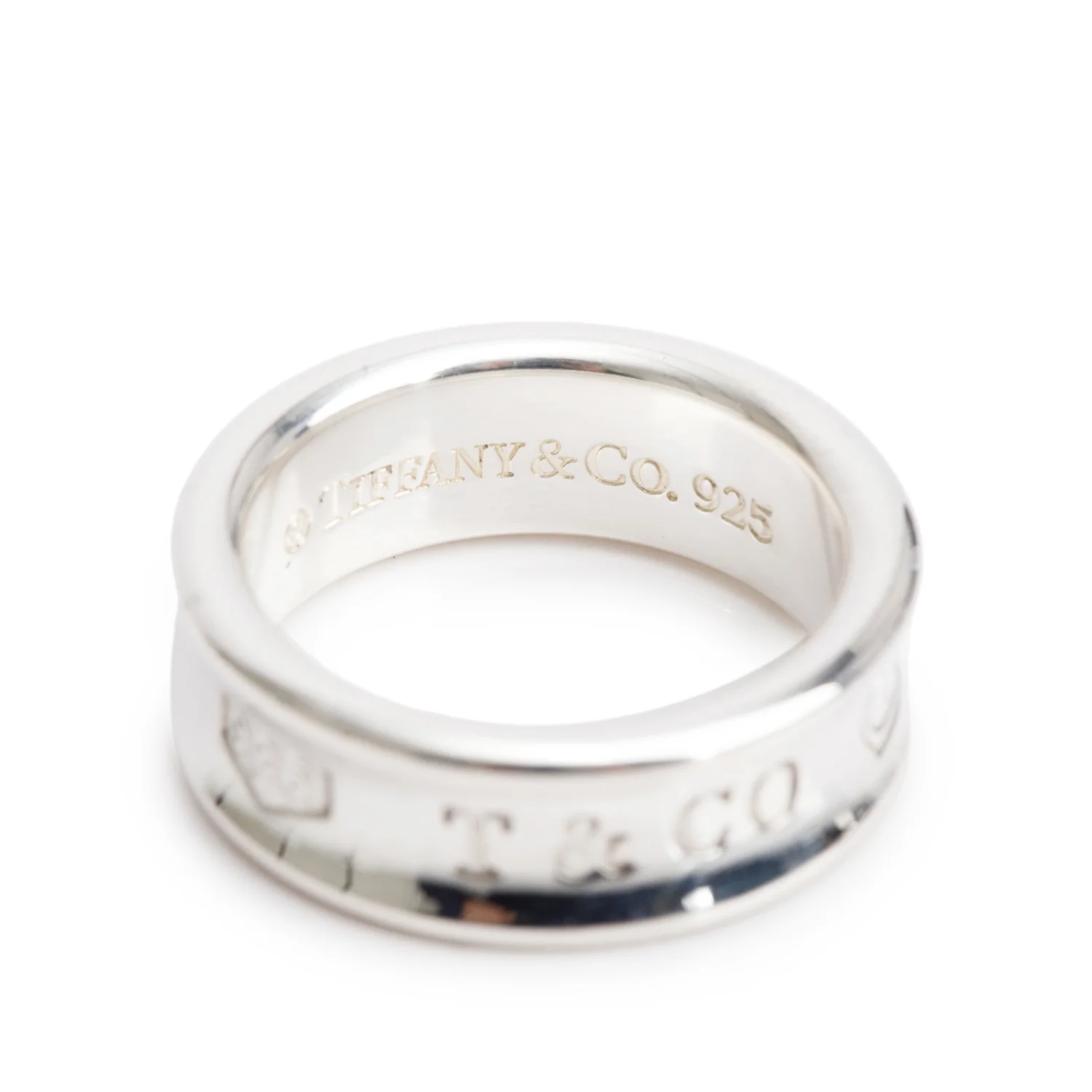 Tiffany & Co. Sterling Silver Medium 1837 Ring, Size 6 - Image 2