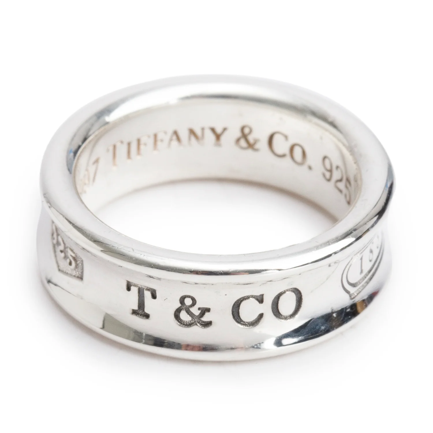 Tiffany & Co. Sterling Silver Medium 1837 Ring, Size 6
