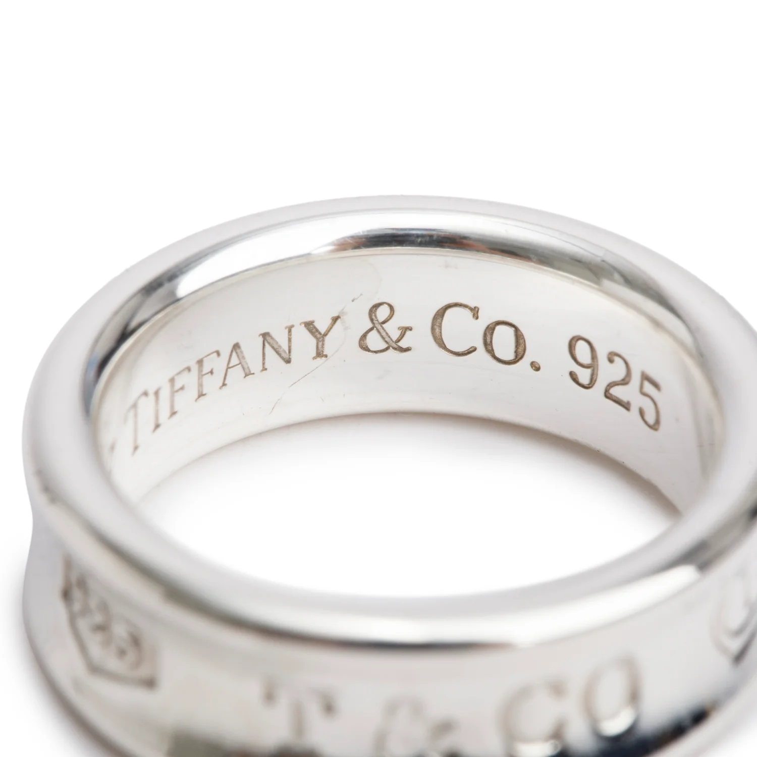 Tiffany & Co. Sterling Silver Medium 1837 Ring, Size 6 - Image 2