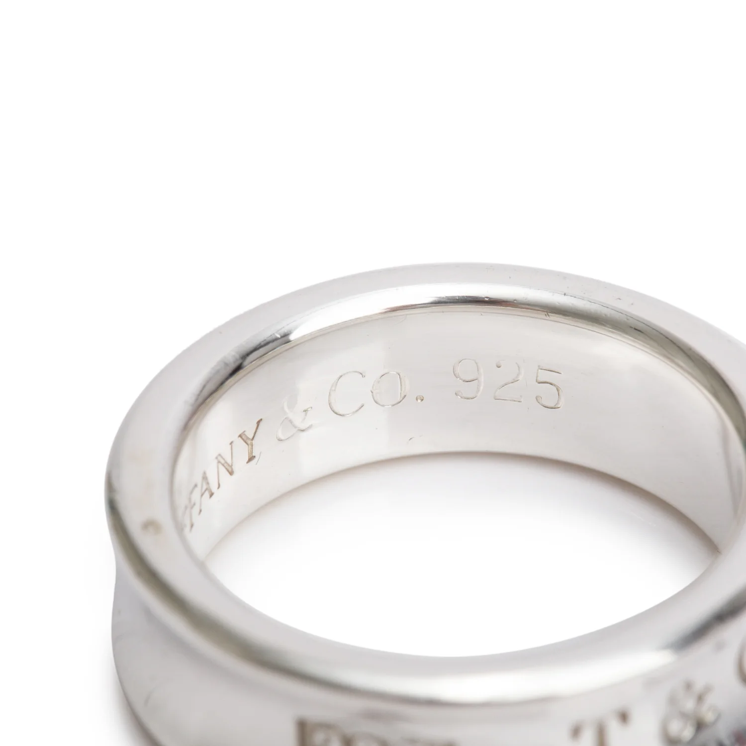 Tiffany & Co. Sterling Silver Medium 1837 Ring, Size 7 - Image 2