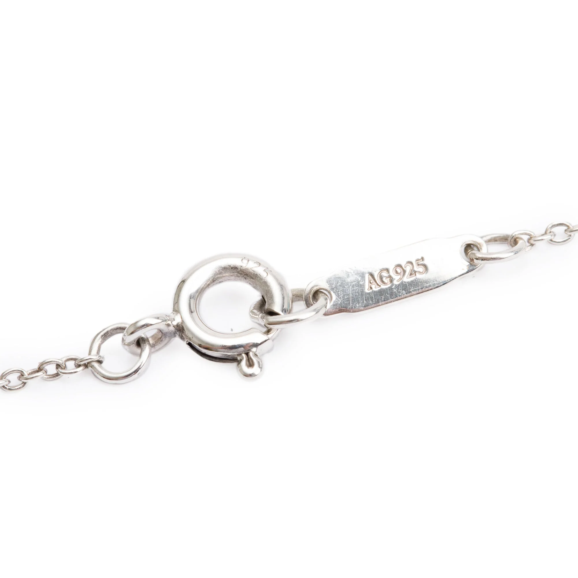 Tiffany & Co. Sterling Silver Mini Bow Pendant Necklace - Image 4