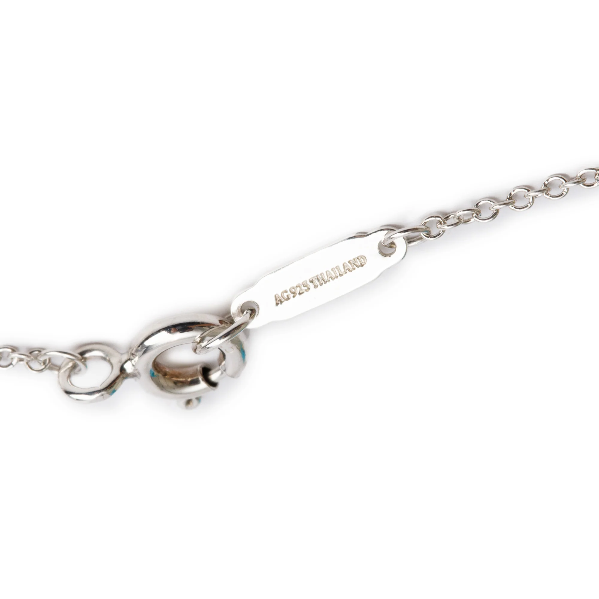 Tiffany & Co. Sterling Silver Mini Bow Pendant Necklace - Image 3