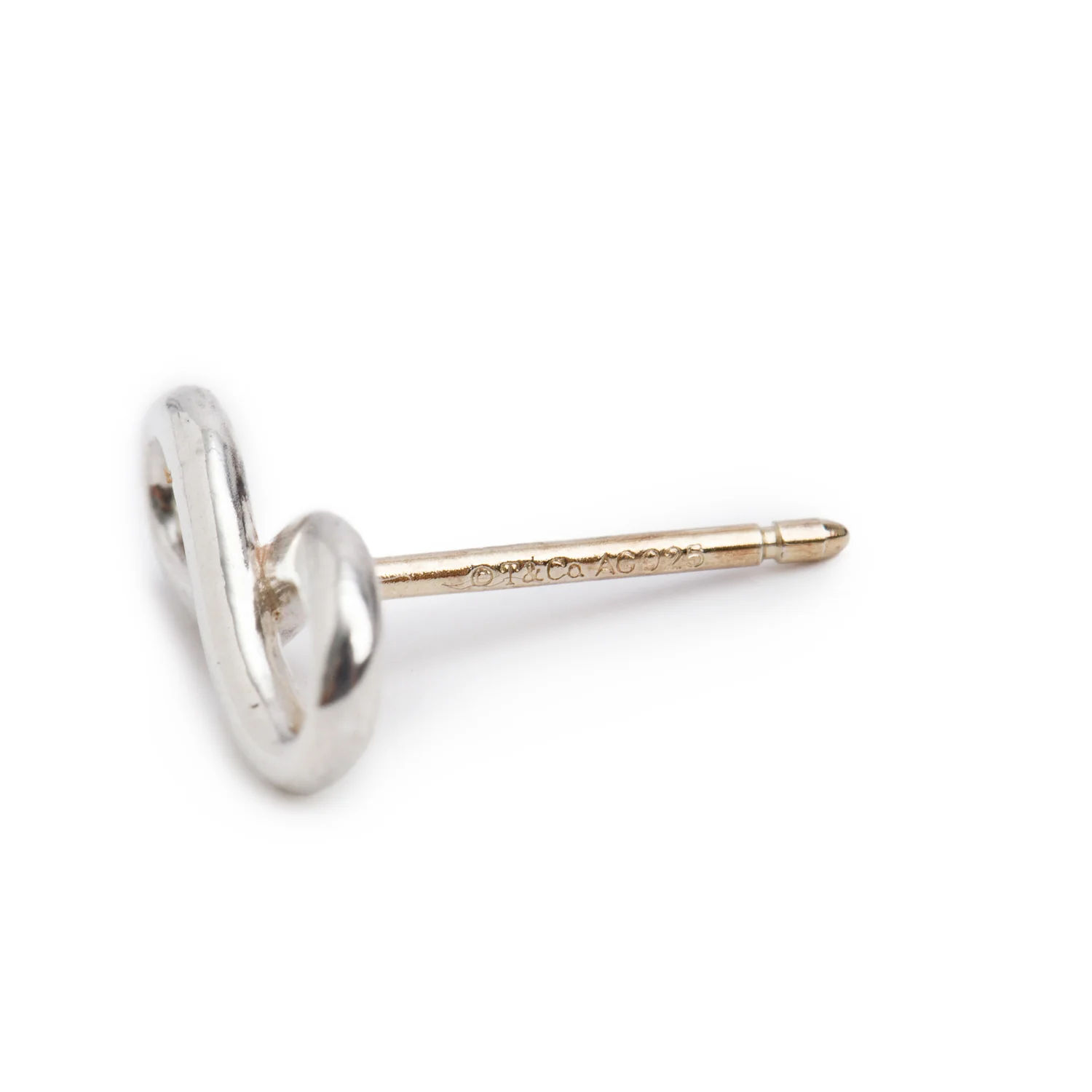 Tiffany & Co. Sterling Silver Mini Infinity Earrings - Image 3
