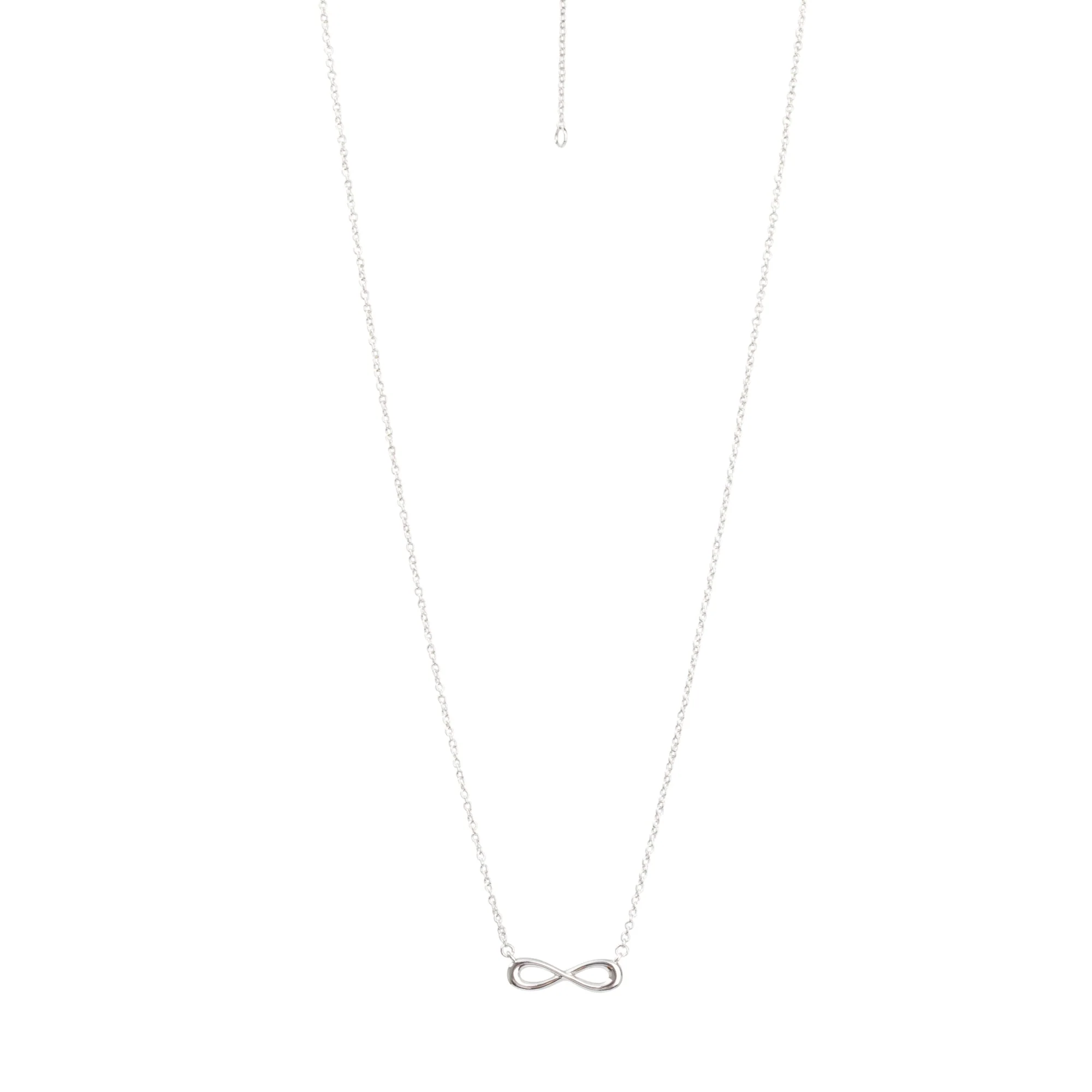 Tiffany & Co. Sterling Silver Mini Infinity Pendant Necklace - Image 5