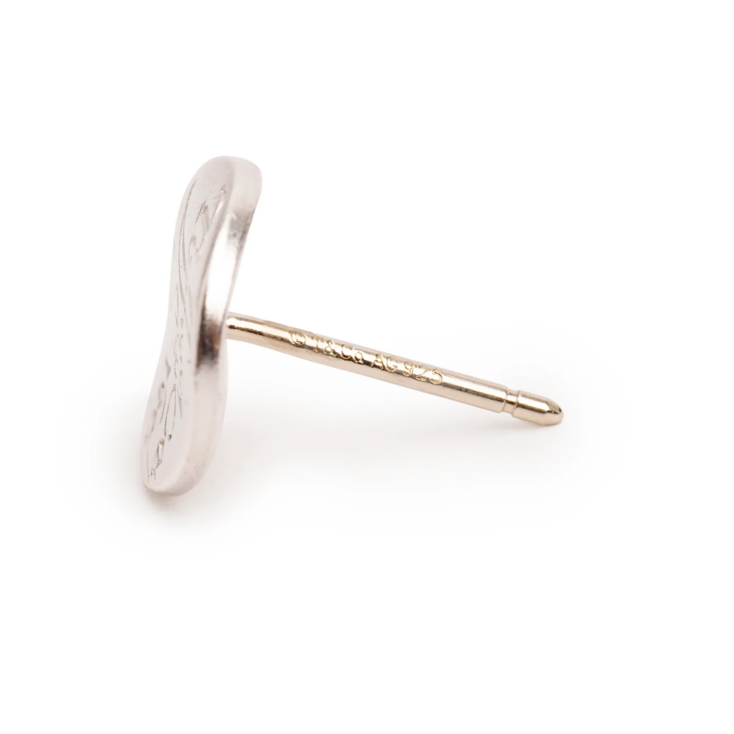 Tiffany & Co. Sterling Silver Notes Round Stud Earrings, 9 MM - Image 3