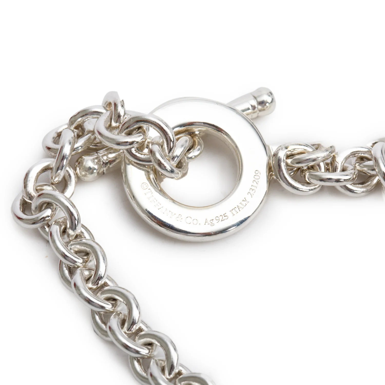 Tiffany & Co. Sterling Silver Return to Tiffany Full Heart Toggle Bracelet - Image 2
