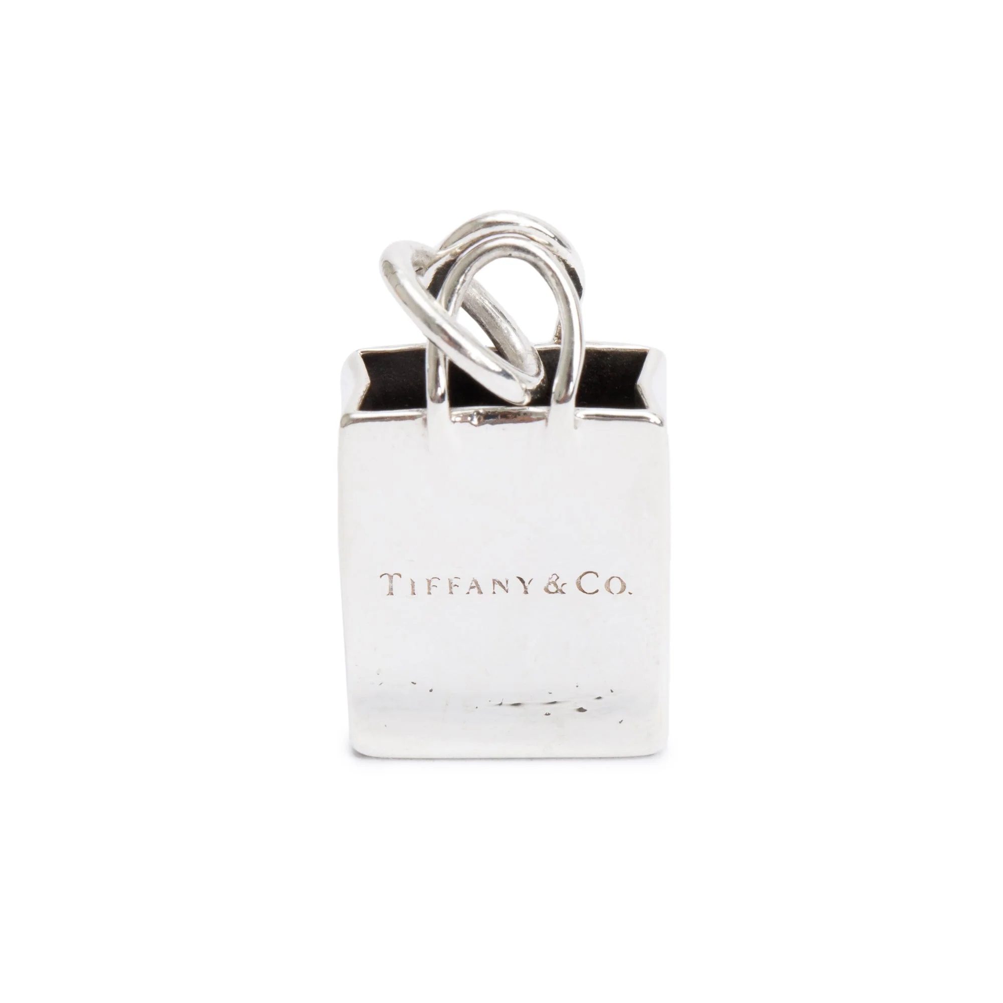 Tiffany & Co. Sterling Silver Shopping Bag Charm - Image 3