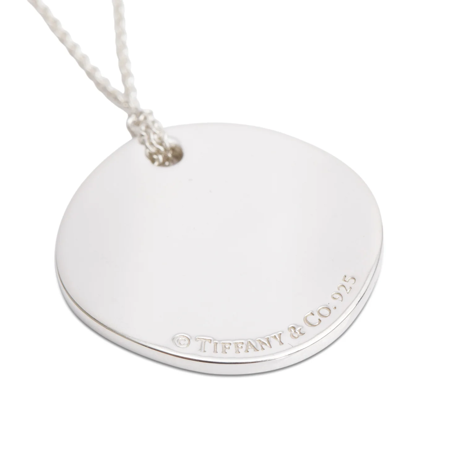 Tiffany & Co. Sterling Silver Small Notes Round Pendant Necklace - Image 3