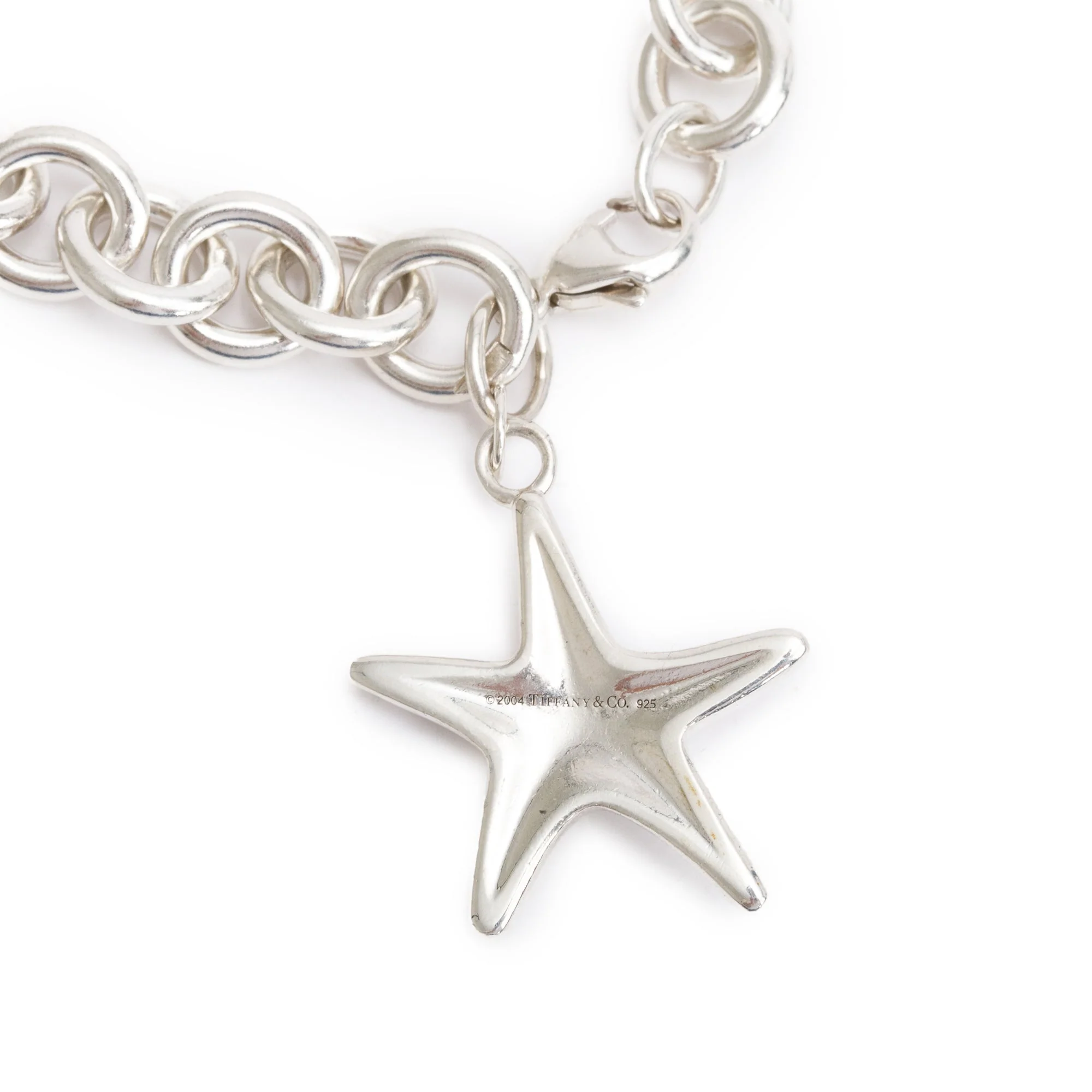Tiffany & Co. Sterling Silver Turquoise Starfish Charm Bracelet - Image 3
