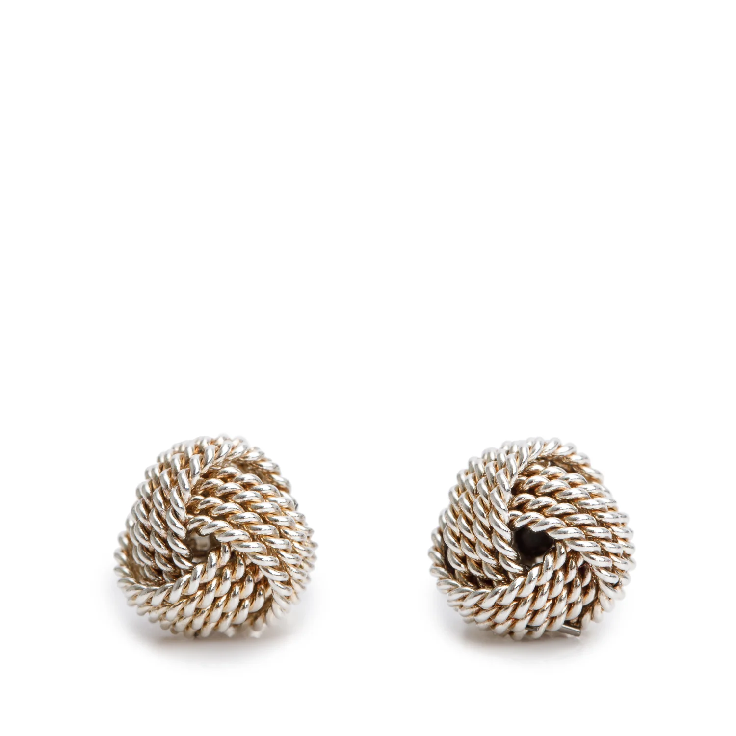 Tiffany & Co. Sterling Silver Twist Knot Earrings