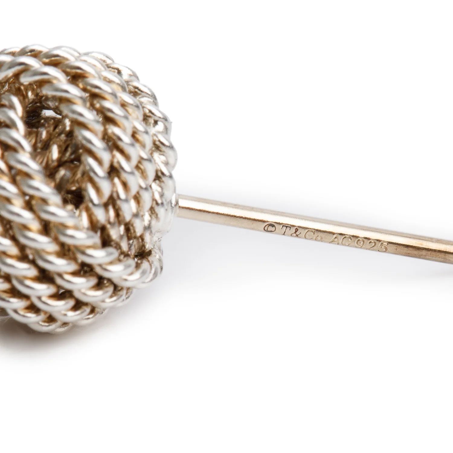 Tiffany & Co. Sterling Silver Twist Knot Earrings - Image 3