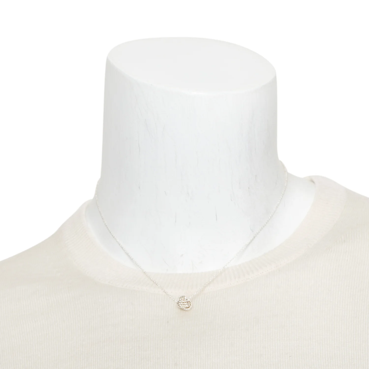 Tiffany & Co. Sterling Silver Twist Knot Pendant Necklace - Image 2