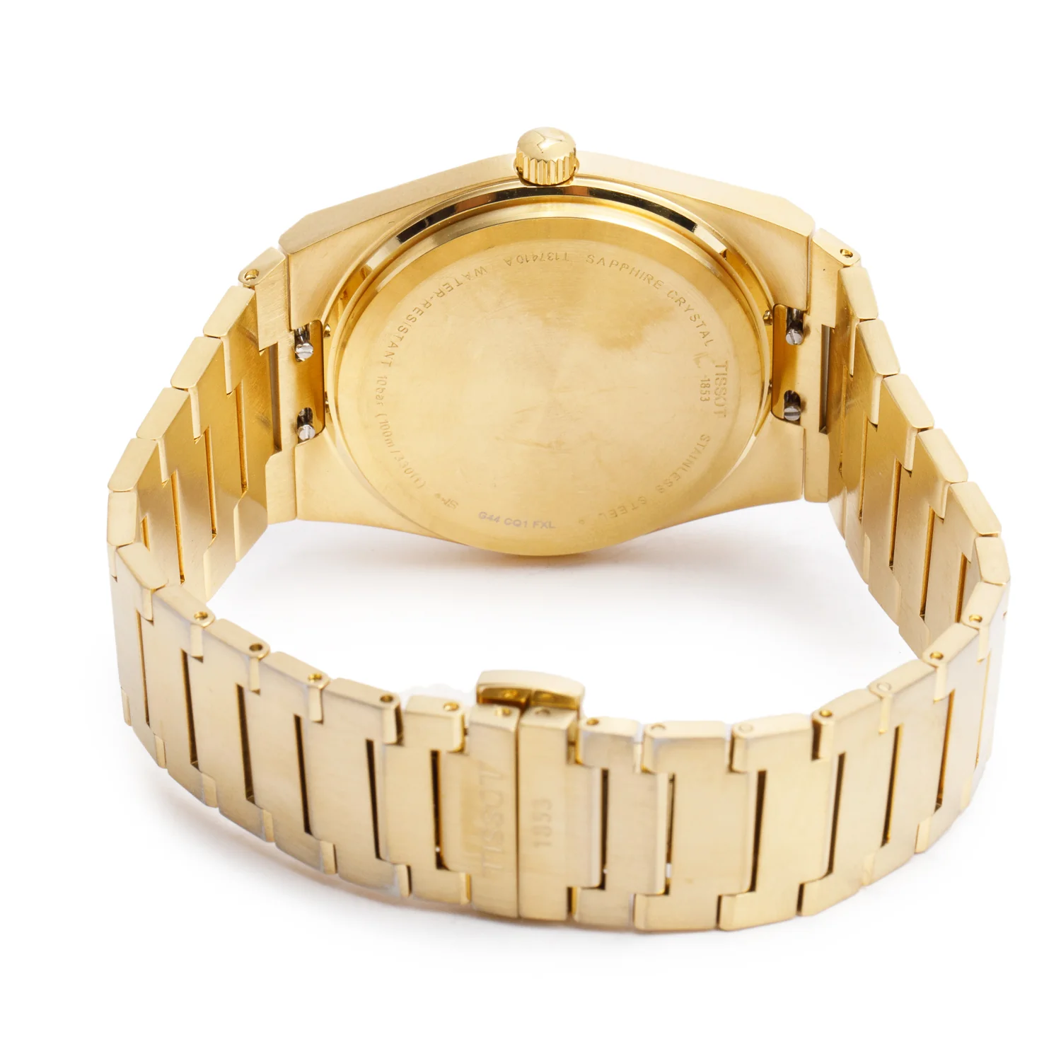 Tissot 2022 Gold-Plated Stainless Steel PRX 40 MM Quartz Watch Gold Dial w/ Box & Papers - Image 4