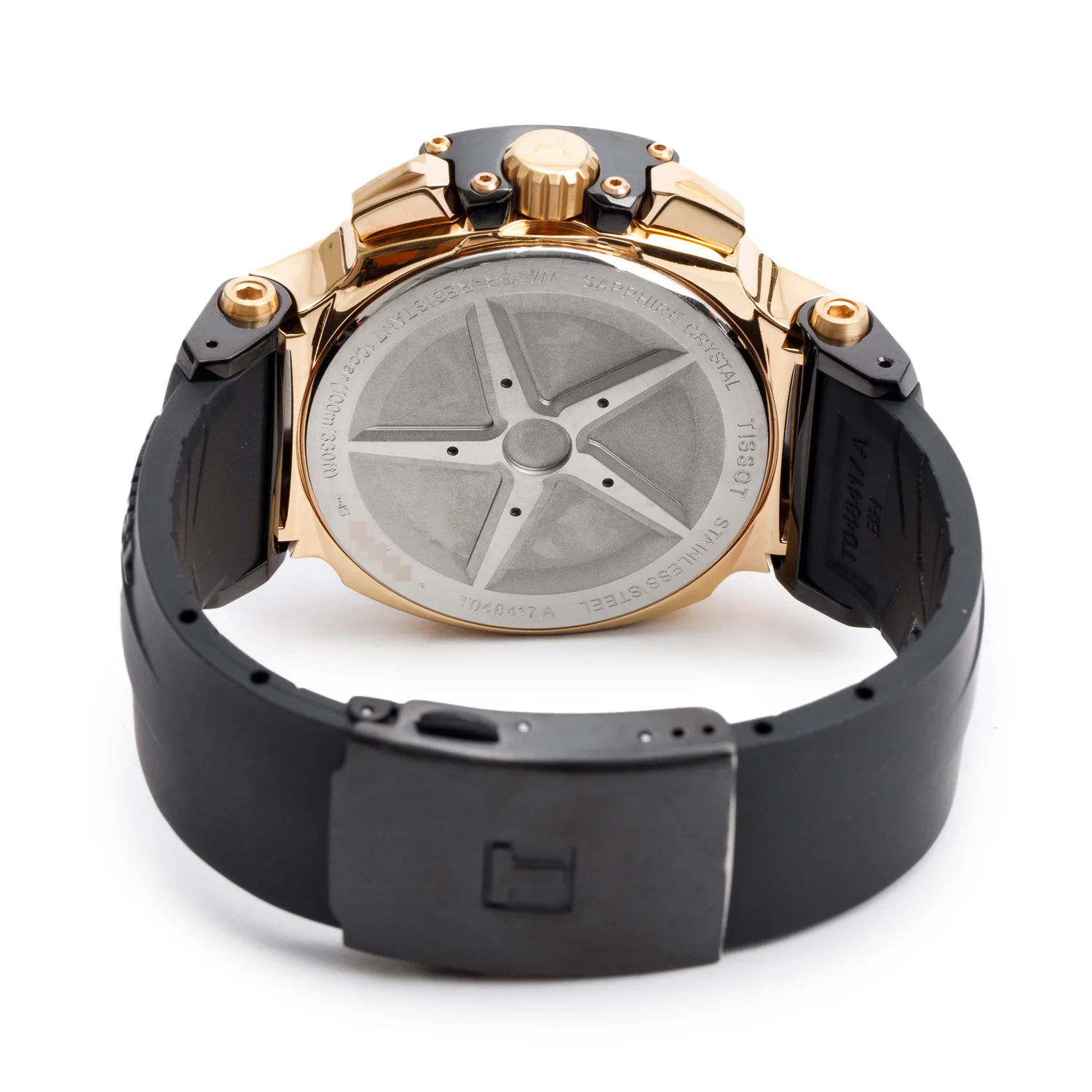 Tissot Black & Gold PVD Coated Stainless Steel T-Race 45.3 MM Quartz Chronograph Watch w/ Box & Papers - Image 4