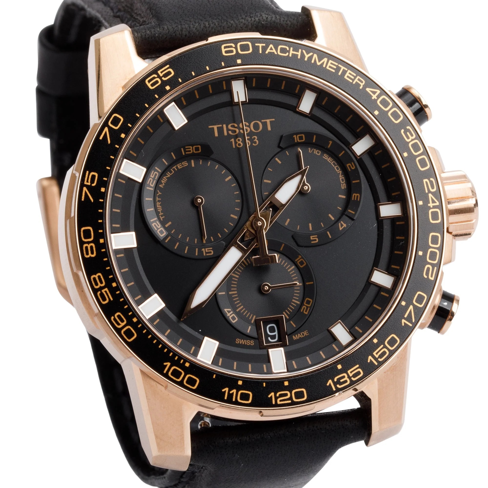 Tissot Rose Gold-Plated Stainless Steel Supersport 45.5 MM Quartz Watch w/ Box & Papers - Image 2