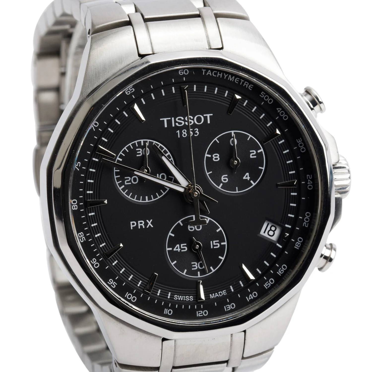 Tissot Stainless Steel PRX Classic 40 MM Chronograph Quartz Watch Black Dial - Image 2