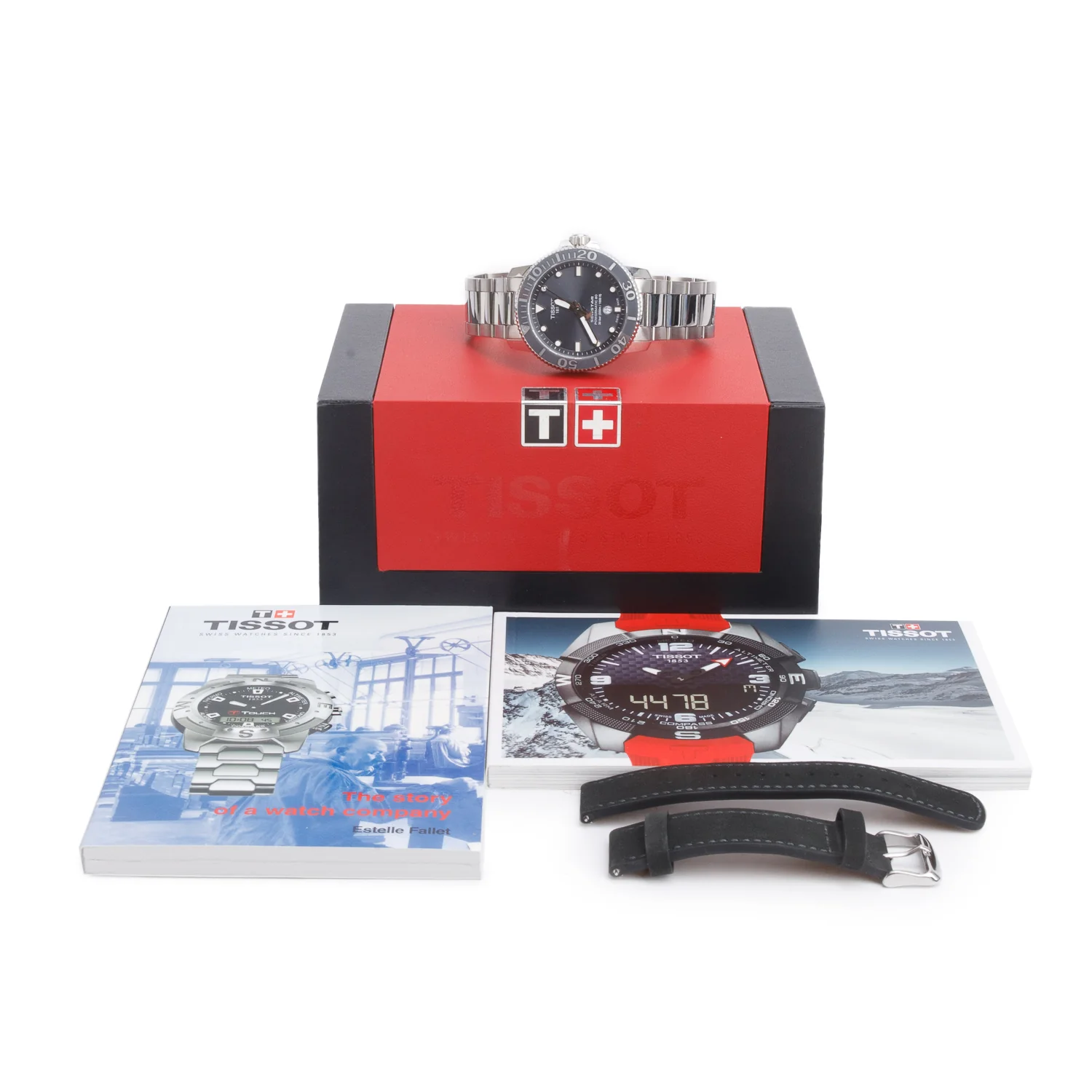 Tissot Stainless Steel Seastar 1000 Powermatic 80 43 MM Automatic Watch Grey Dial w/ Box & Papers - Image 2
